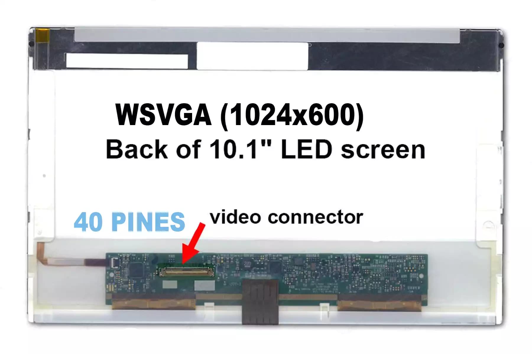 PANTALLA 10.1 LED conector IZQUIERDO — imagen 1