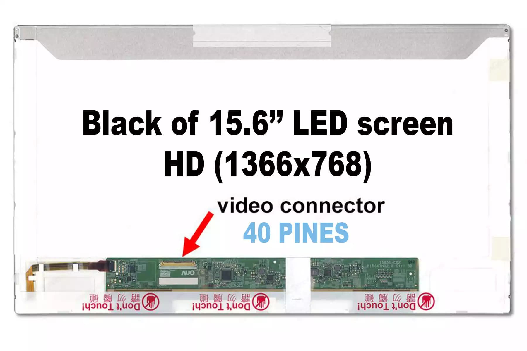 PANTALLA 15.6 LED 40 PINES REGULAR — imagen 1