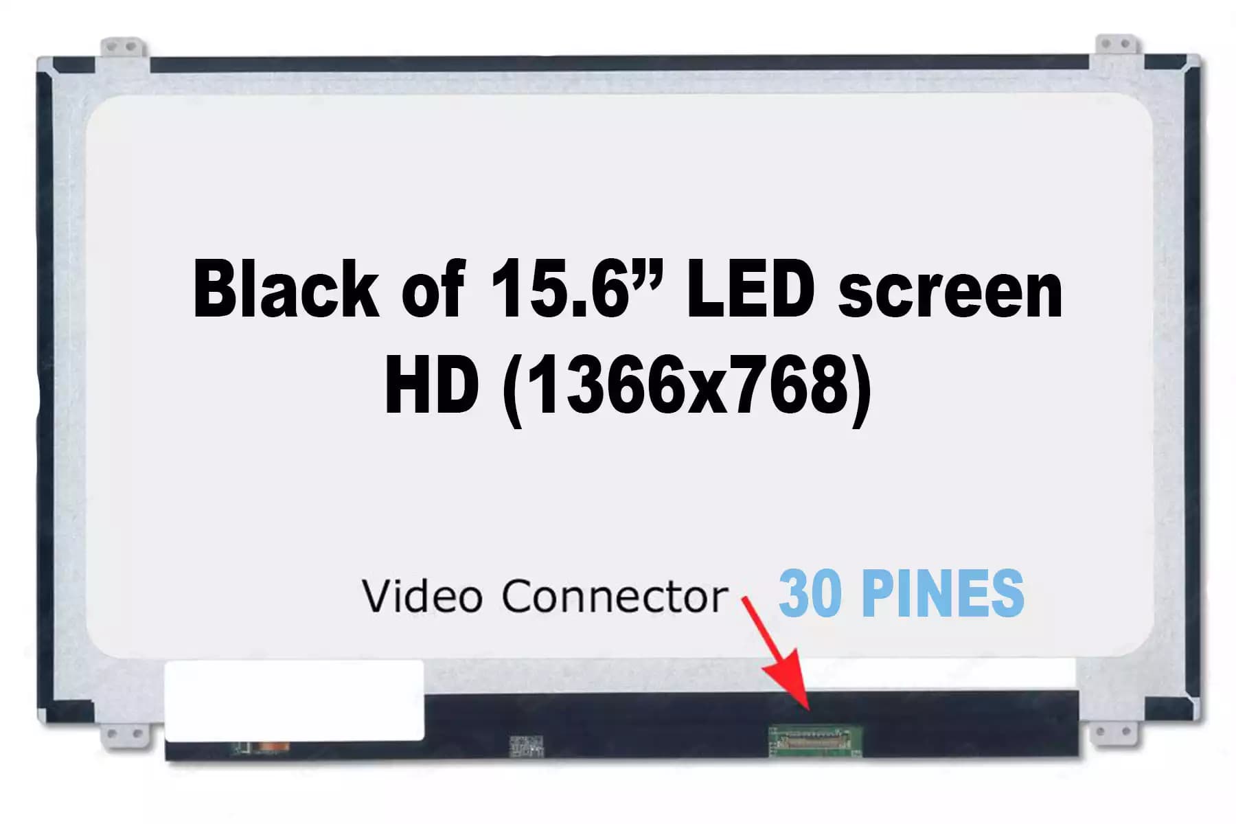 PANTALLA 15.6 LED SLIM 30 PINES HD(1366x768) — imagen 1