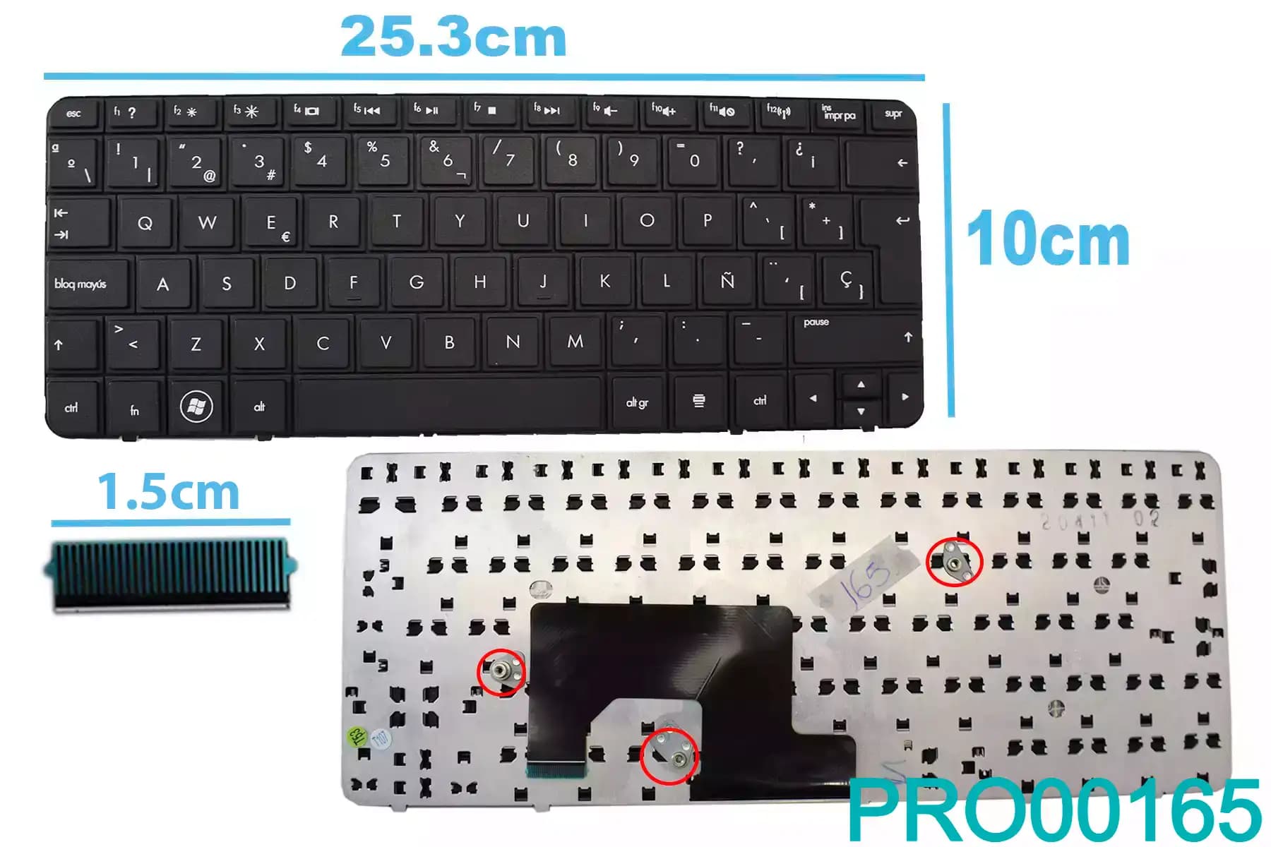 TECLADO HP MINI 210-2000/3000, CQ10 SP 3c — imagen 1