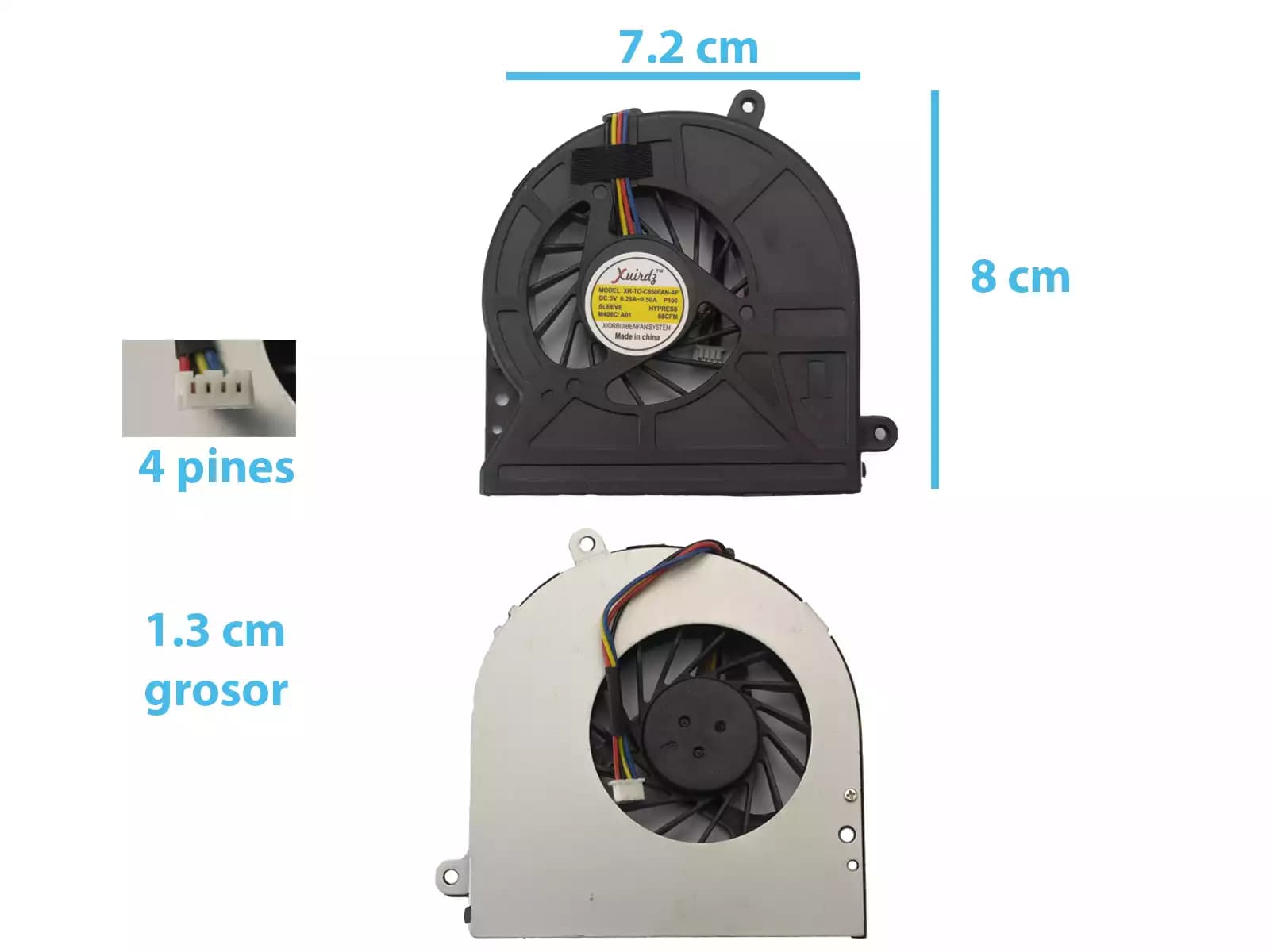 COOLER TOSHIBA C650 L630-06S C600 C600D C655 02S 08R C645 (4 LINES) — imagen 1