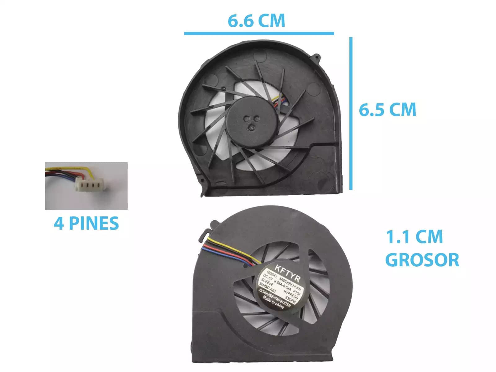 COOLER HP G4-2000 Q72C G6-2000 G7-2000 (4 LINES) — imagen 1