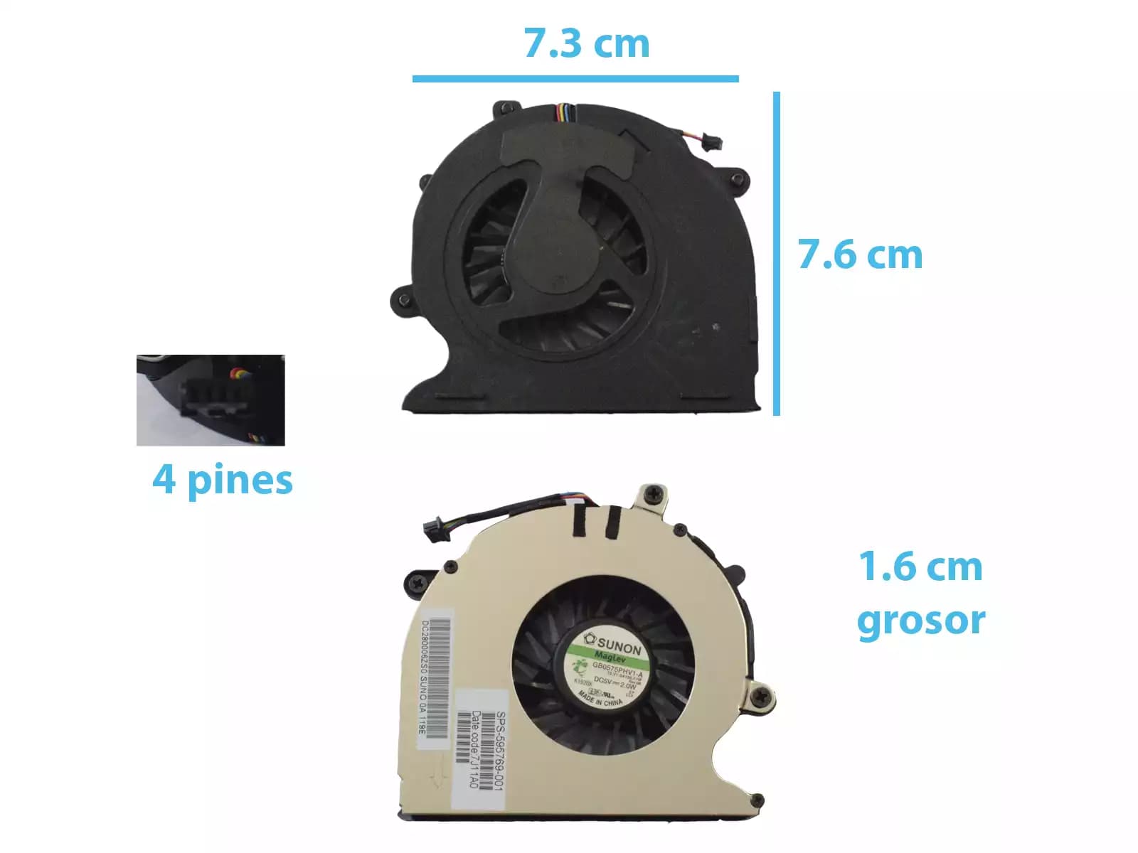 COOLER HP 8540w 8540 8540P — imagen 1