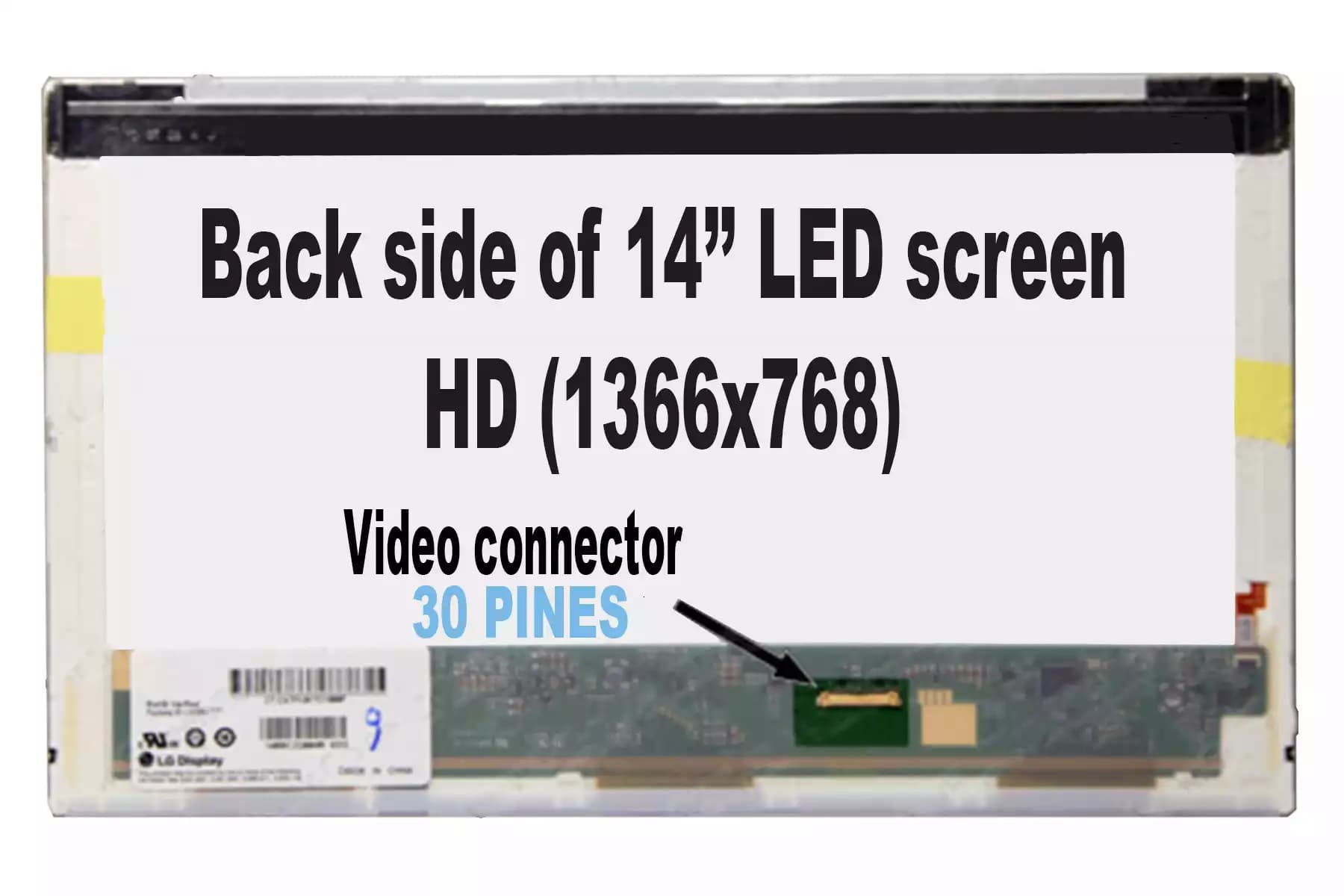 PANTALLA 14.0 LED 30 PINES REGULAR — imagen 1