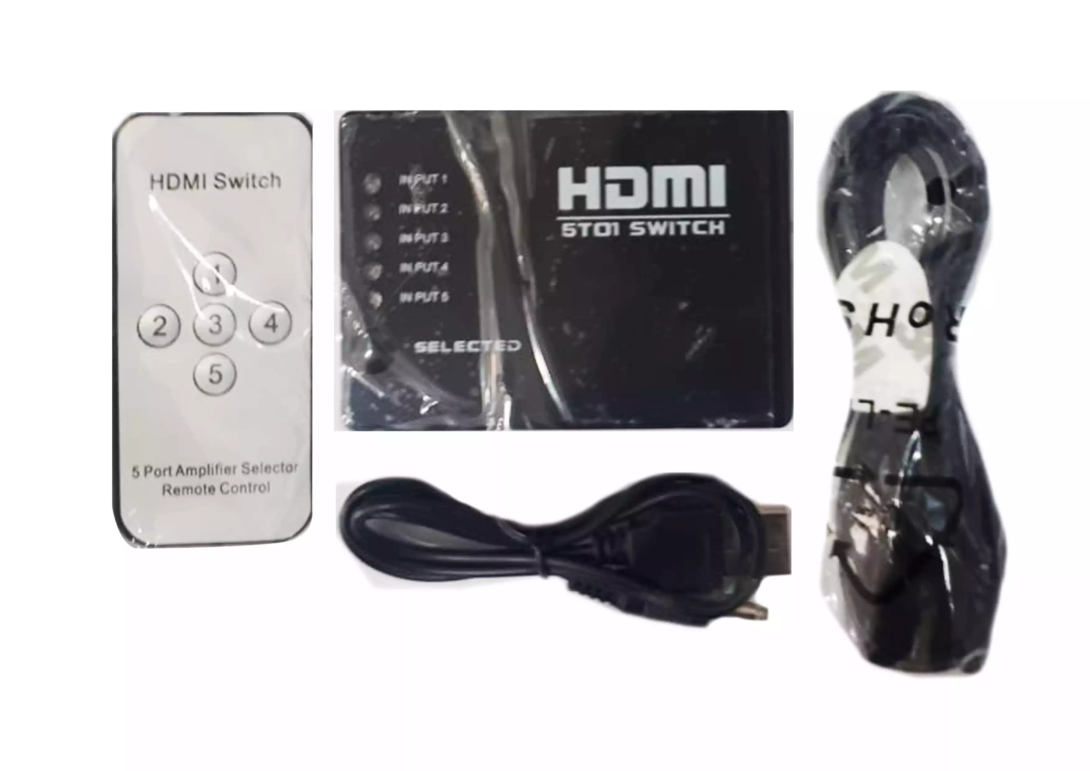 Switch HDMI 1x5 (plastico) — imagen 1