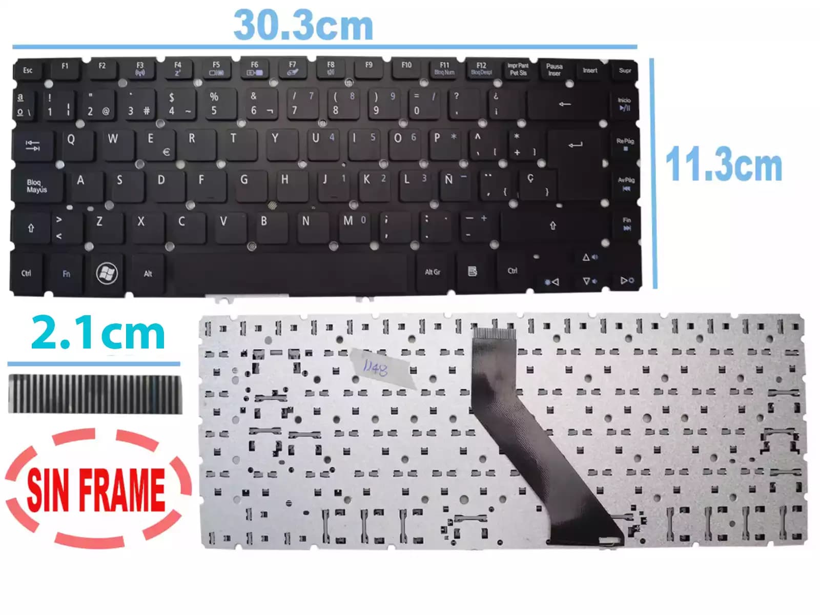 Teclado Acer V5-471 SIN FRAME SP — imagen 1