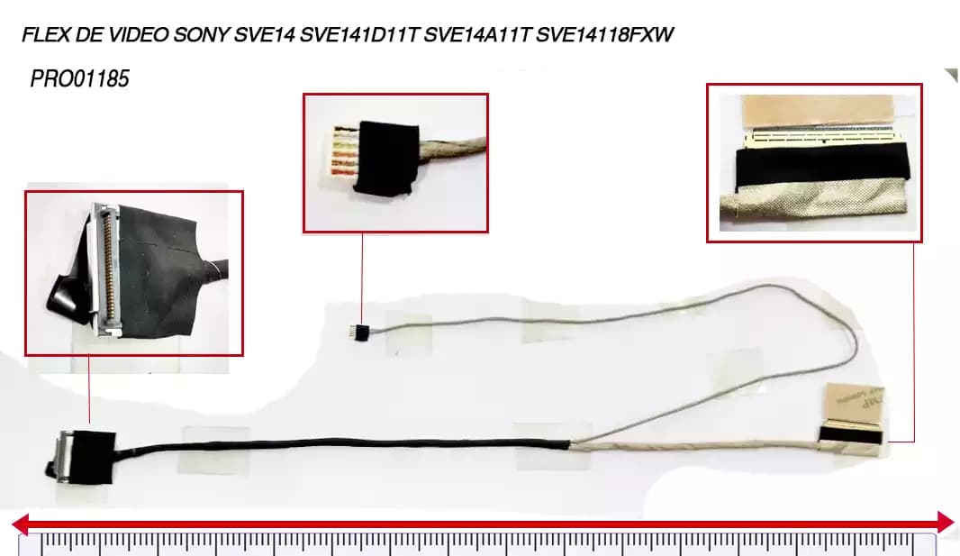 FLEX DE VIDEO SONY SVE 14A EVE14 SVE 141 v170 603-0101-7719-A — imagen 1