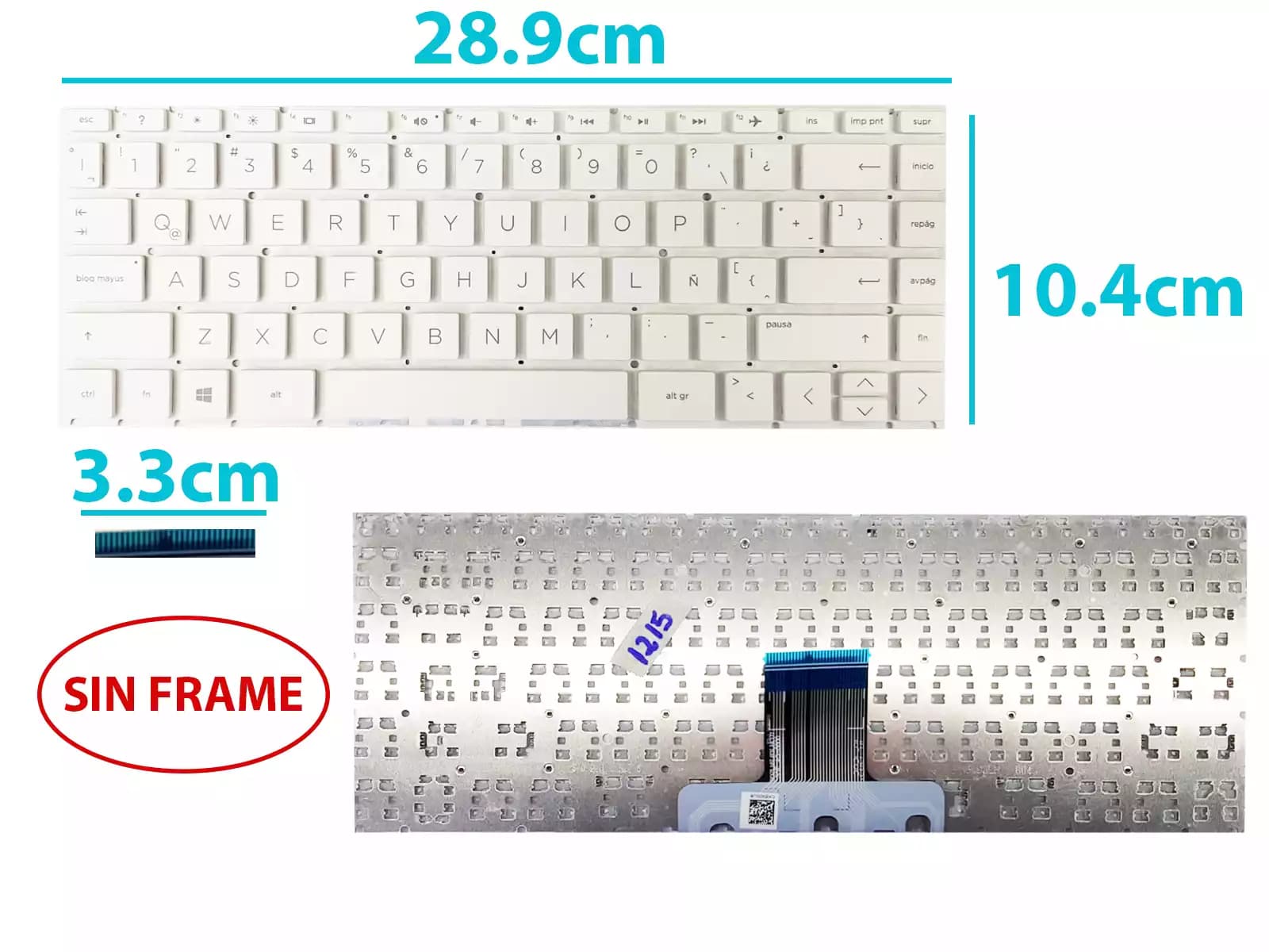 TECLADO TOSHIBA NB200 SP — imagen 1