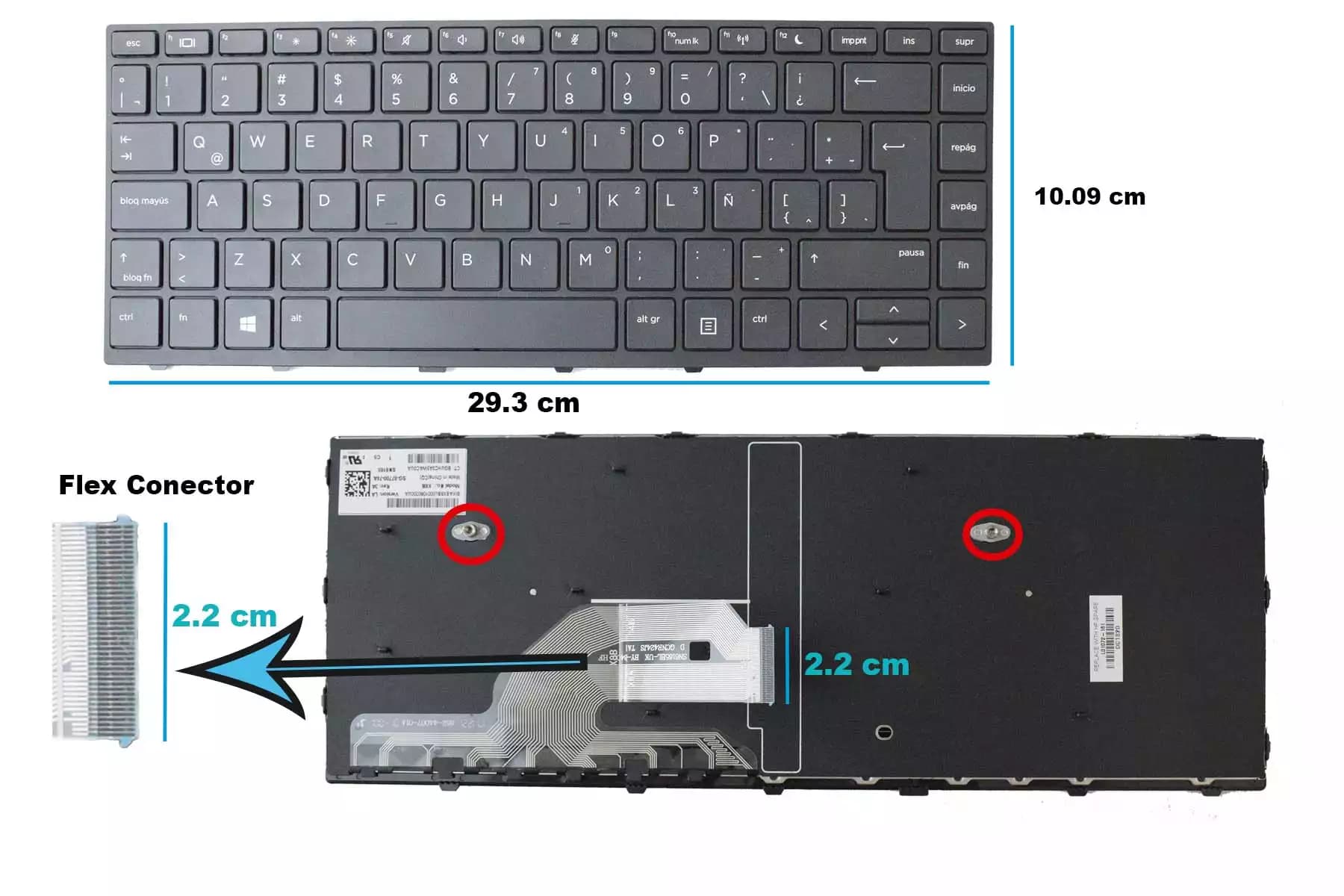 TECLADO HP PROBOOK 430 G5 440 G5 445 G5 LA — imagen 1