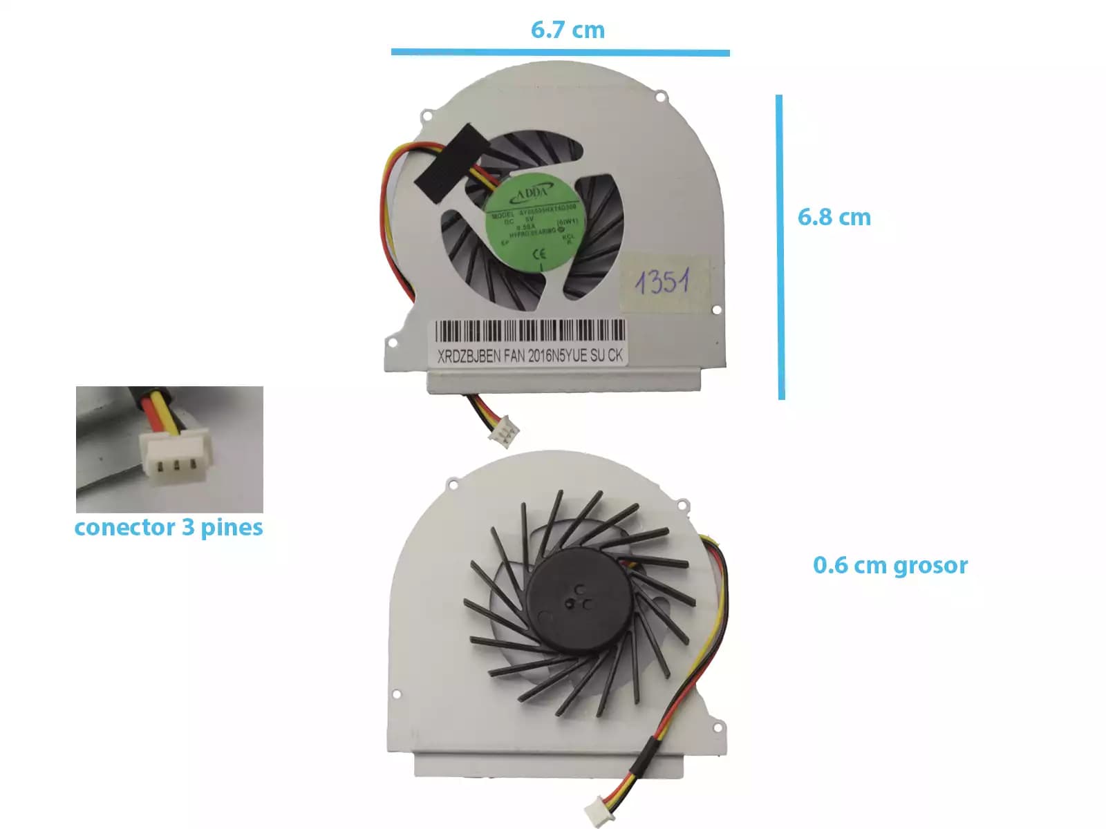 COOLER TOSHIBA P745-S4217 P745-s4380 (3 LINES) — imagen 1