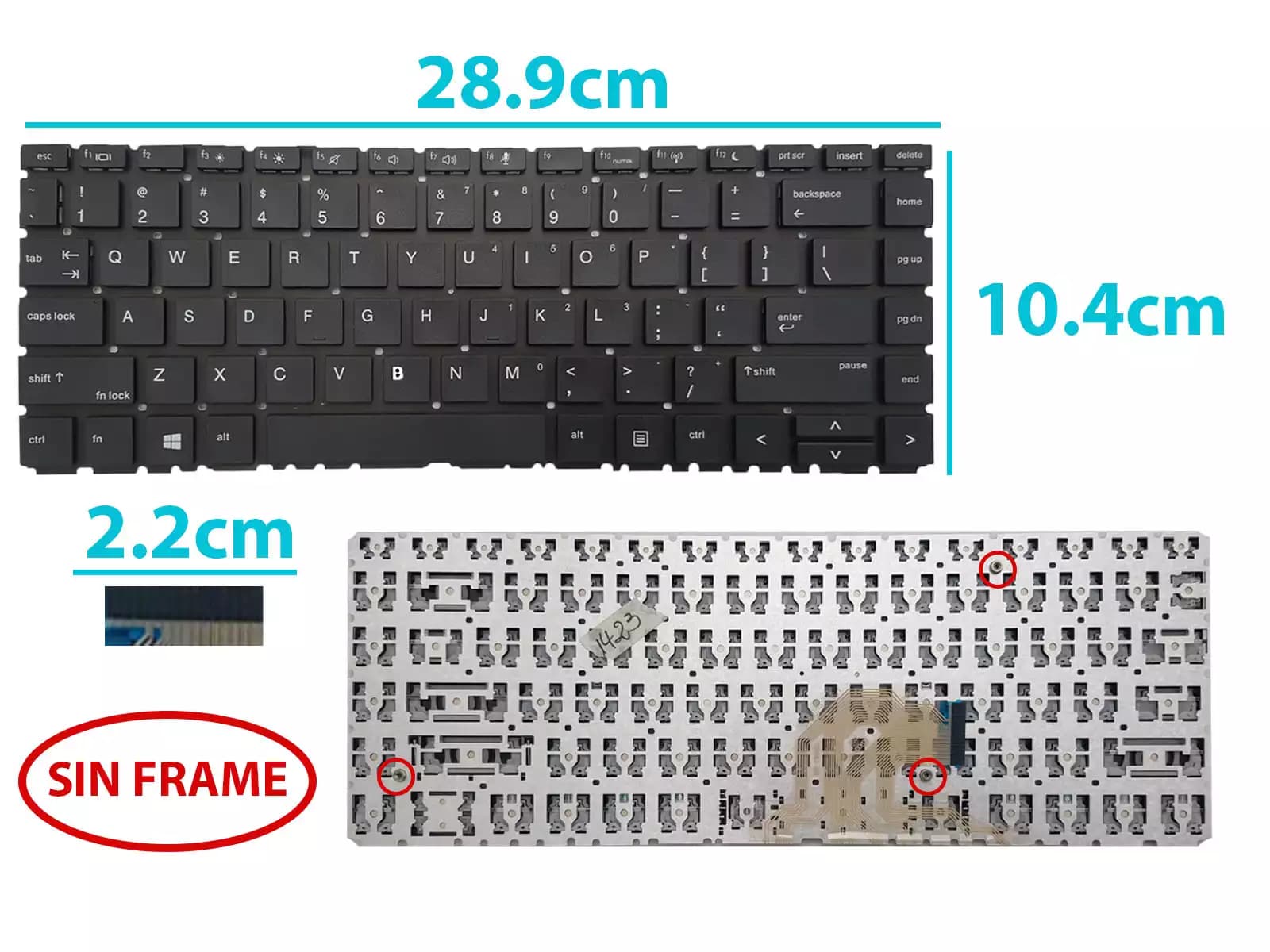 TECLADO HP ProBook 430 G2 440 G2 445 G2 version 721520-161 SP — imagen 1
