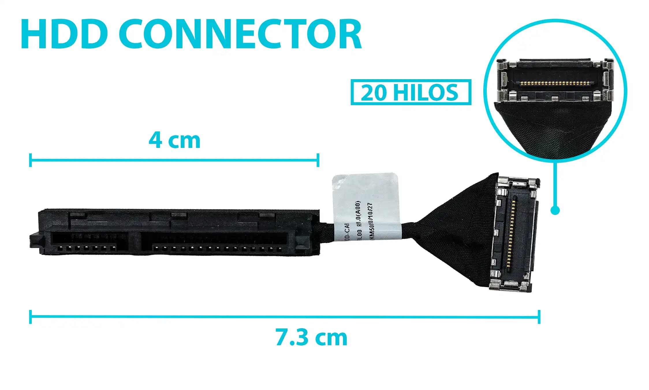 HARD DRIVE HDD CONNECTOR DELL 5458 5000 NBX0001QP00 001DGM 01DGM NBX0001QP00 — imagen 1