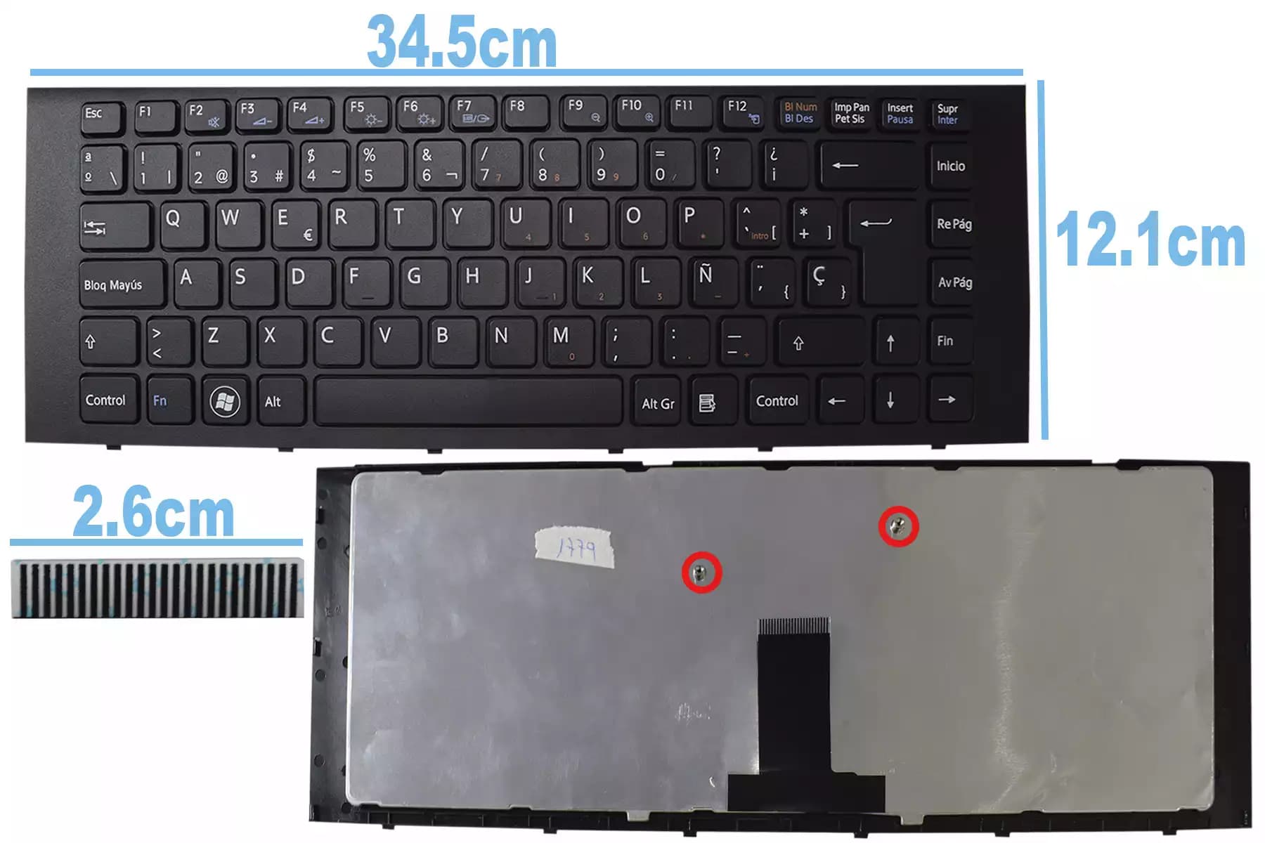 TECLADO SONY VPC-EG NEGRO SP — imagen 1