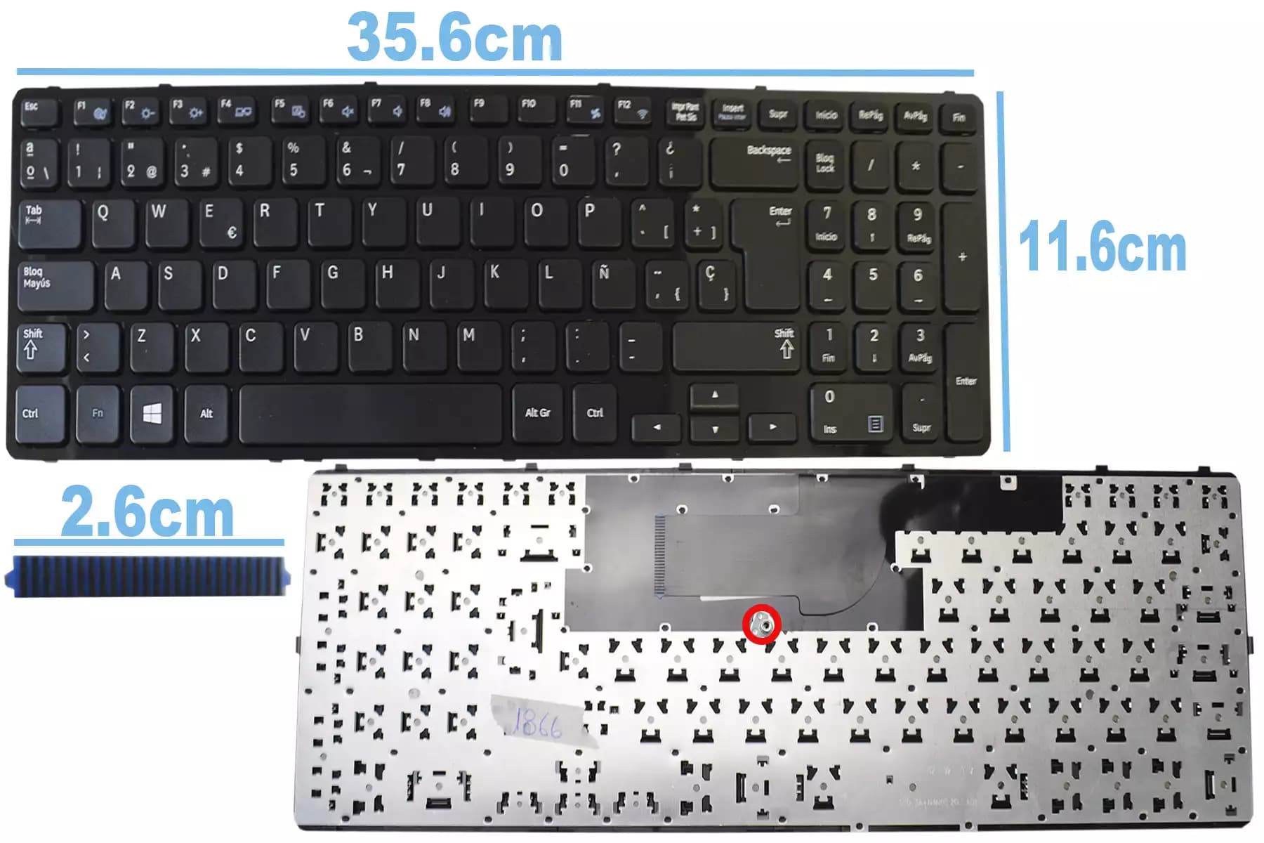 TECLADO SAMSUNG NP350E5C NP355E5C NP365E5C SP — imagen 1