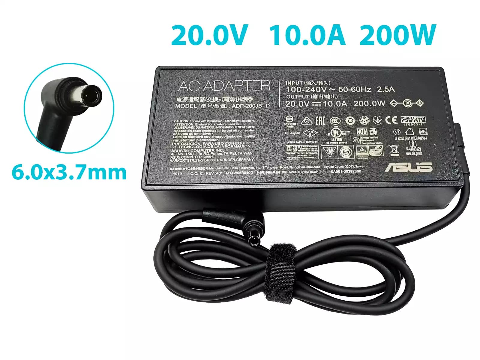CARGADOR LENOVO 19.5v/7.7a/150W/6.3x3.0mm * ORIGINAL* — imagen 1