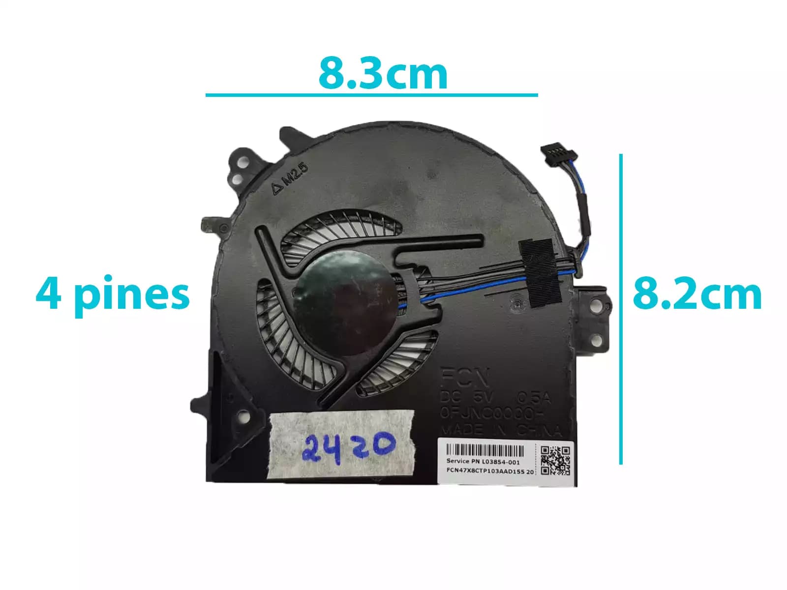 COOLER HP 450 G5 L00843-001 0FJNC0000H (4 LINES) — imagen 1