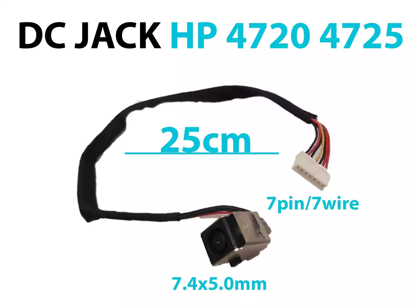 DC JACK HP 4720 4725 CON CABLE — imagen 1