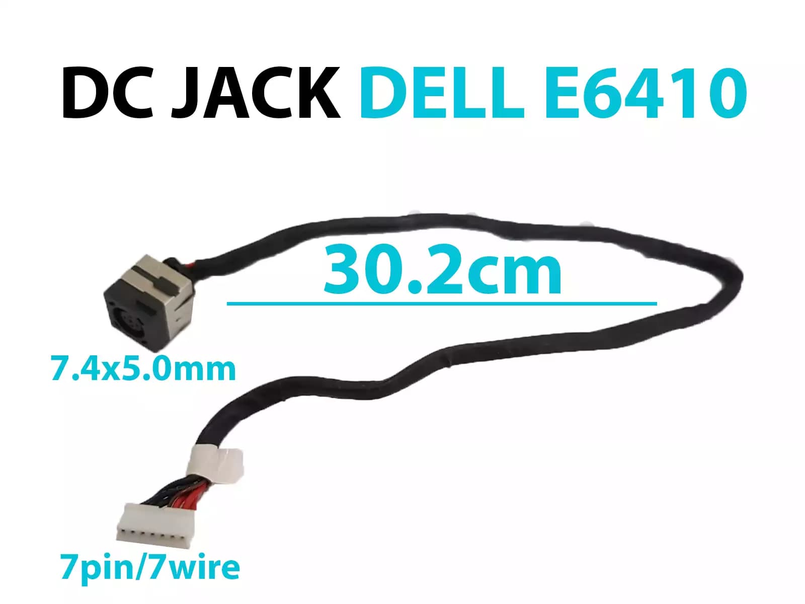 DC JACK DELL E6410 CON CABLE — imagen 1