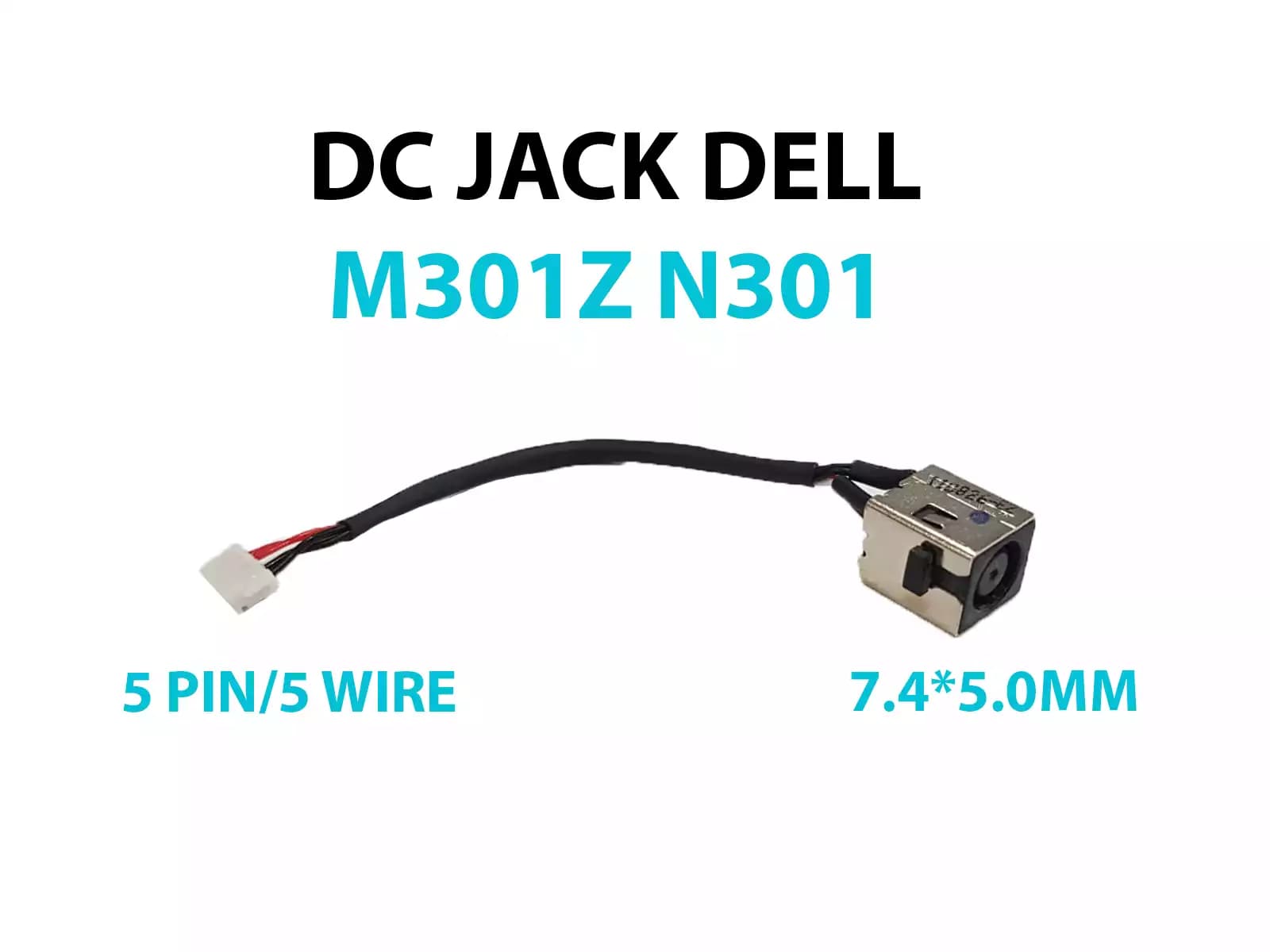 DC JACK DELL M301Z N301 CON CABLE — imagen 1
