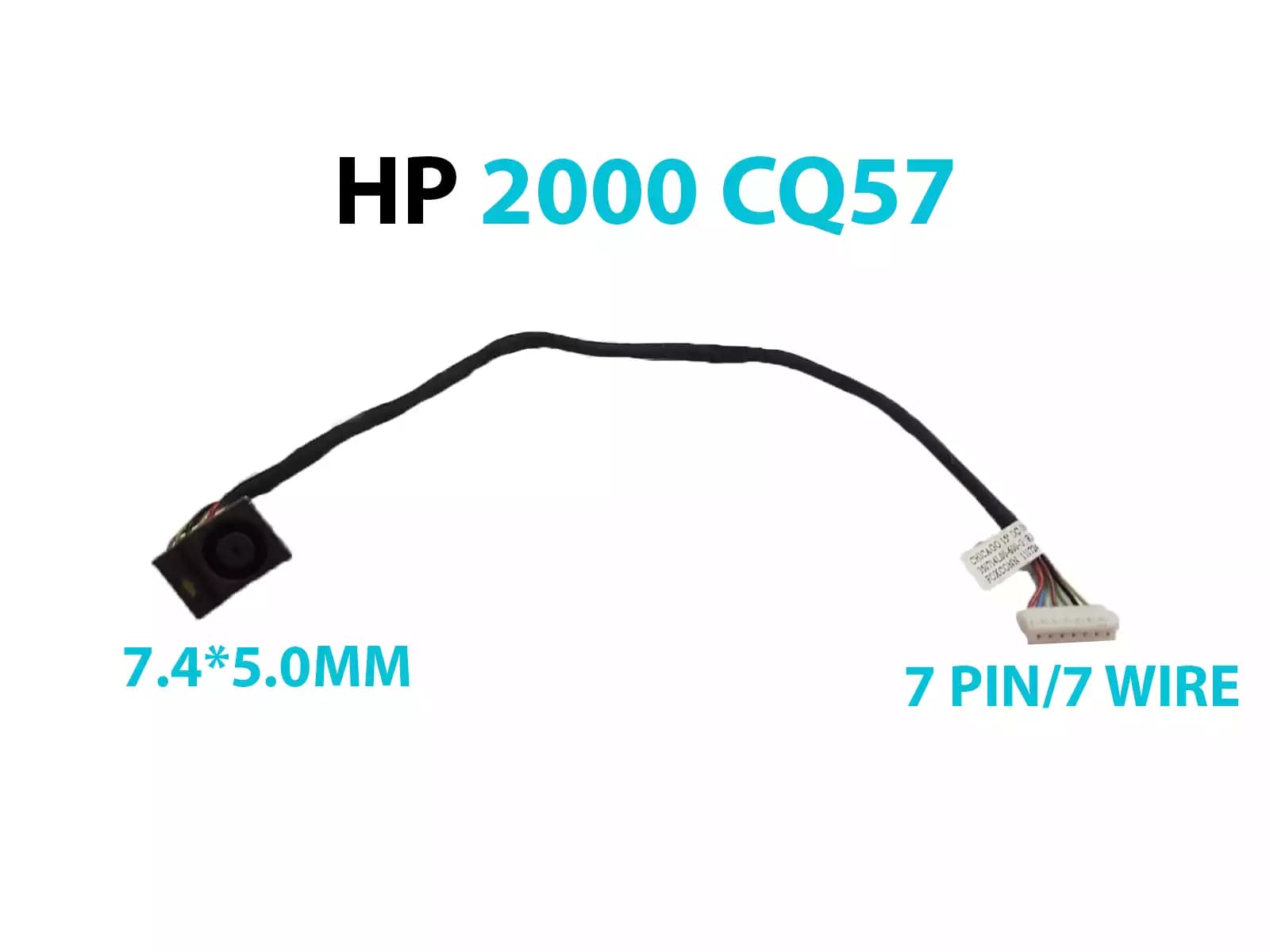 DC JACK HP 2000 CQ57 PAVILION 2000 2000-104CA CON CABLE — imagen 1
