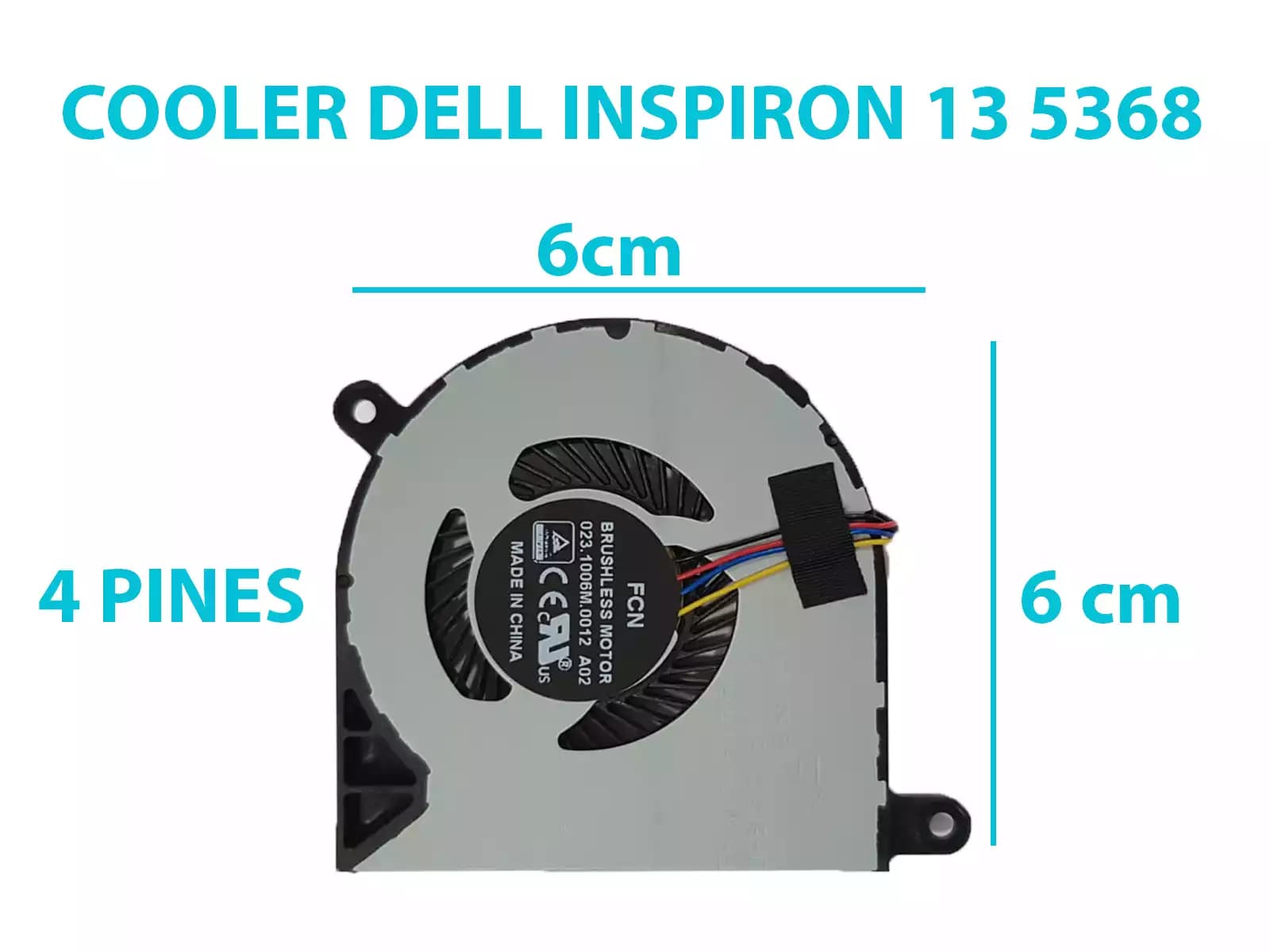 COOLER DELL INSPIRON 13 5368 13 5378 15 5568 13 7000 15 5000 (4 LINES) — imagen 1