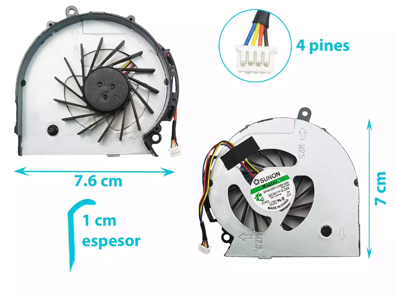 COOLER HP 14-D 17-D 14 15 15-D SERIES 15-D013TX F113 (4 LINES) — imagen 1