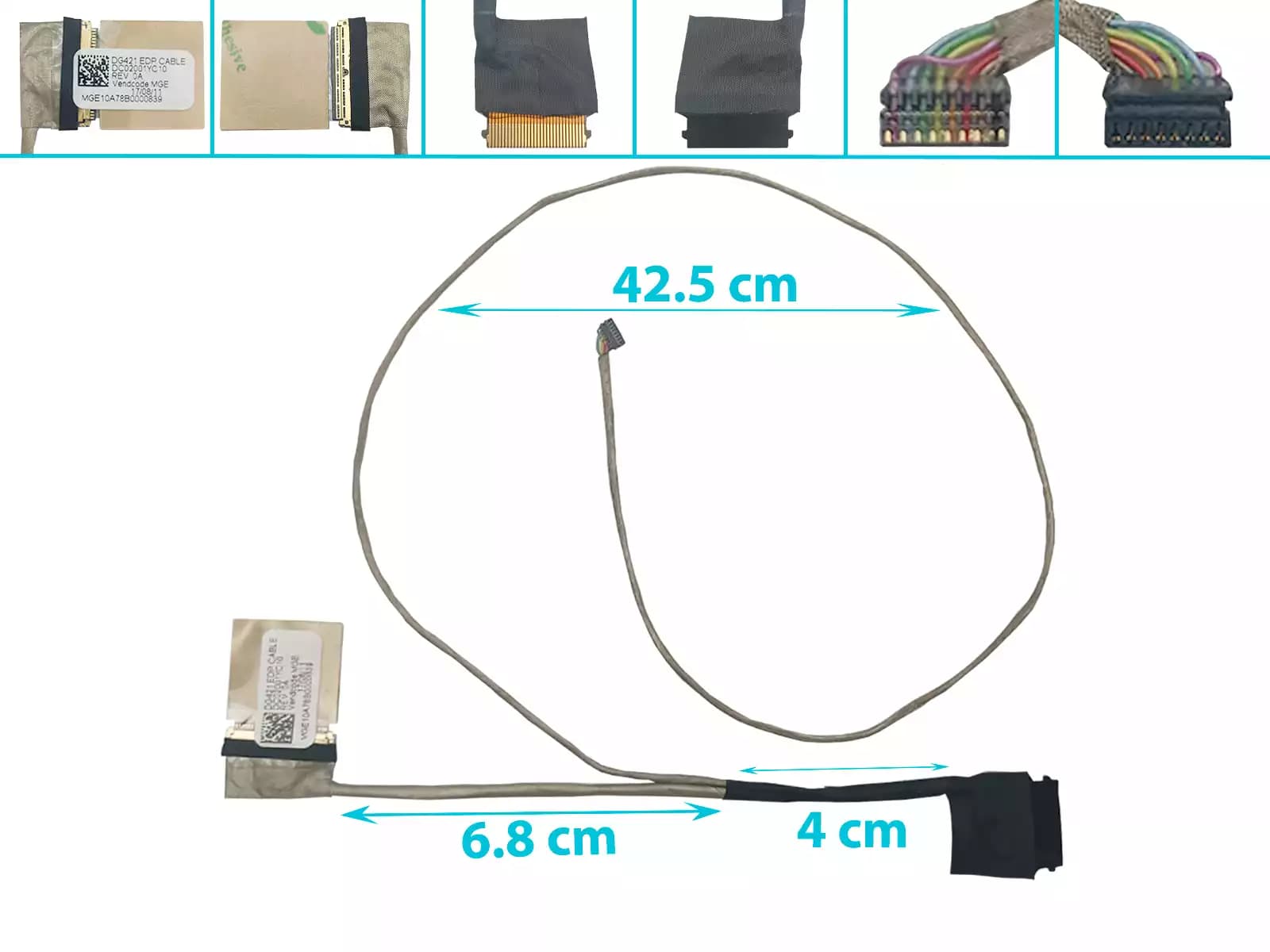 FLEX DE VIDEO LENOVO 320-14IAP 320-14ISK 500-14 520-14 DG421 DC02001YC10 DC02001YC00 30 PINES — imagen 1