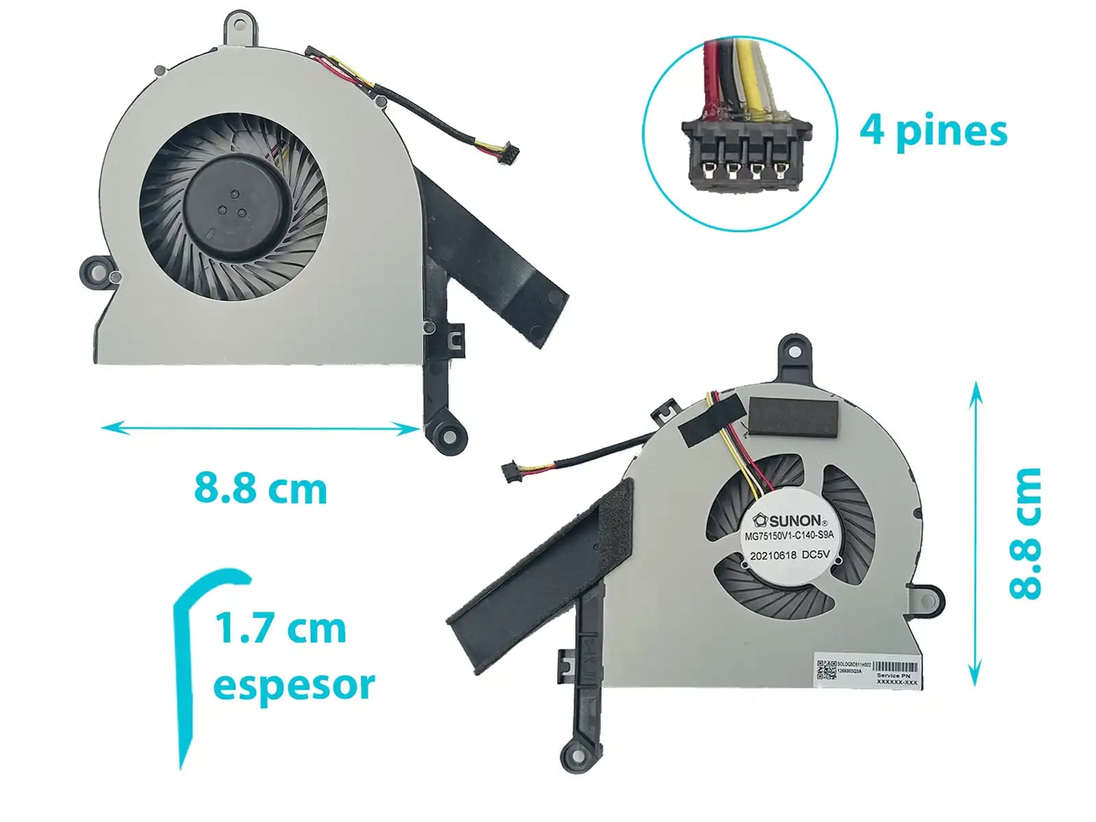 COOLER HP 24-R 27-R R114 24-R124 AIO BSC0905HD 939236-001 (4 LINES) — imagen 1