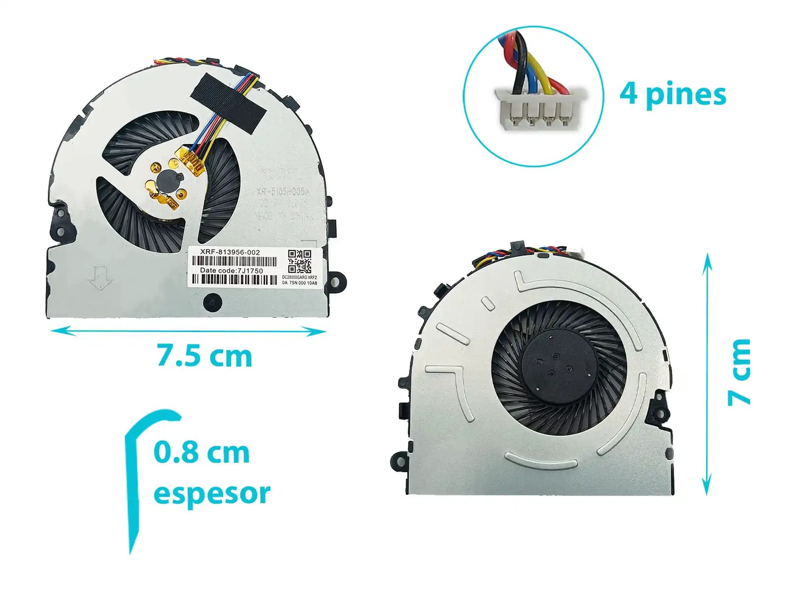 COOLER HP 15 DA 15 DB 15-DA 15-DB 868970-001 (4 LINES) — imagen 1