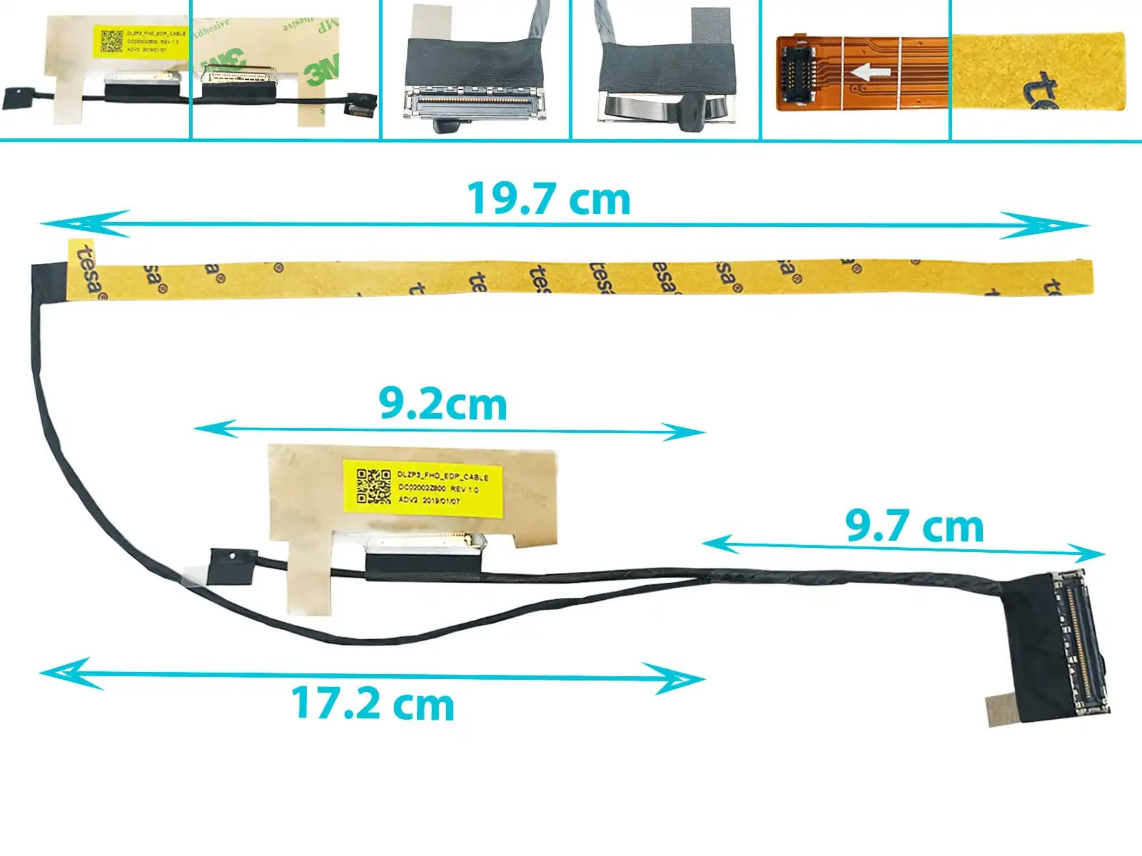 FLEX DE VIDEO LENOVO YOGA 730 13IKB 13ISK 13 IKB ISK DLZP3 FHD 5C10Q95877 DC02002Z800 DC02003GC00 30 PINES — imagen 1