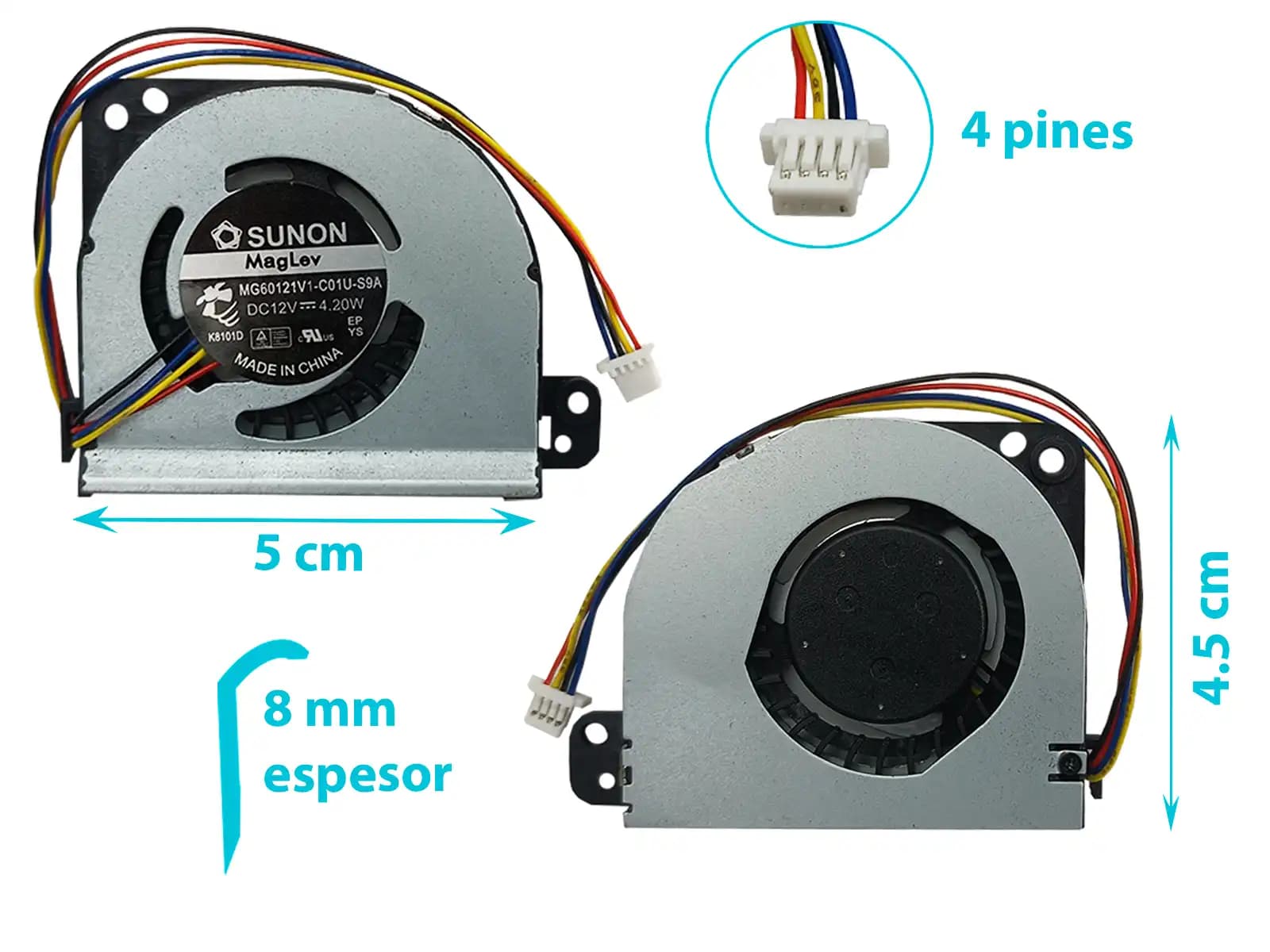COOLER TOSHIBA Z830-S8301 Z830-S830 Z835-P372 Z830-P330 (4 LINES) — imagen 1