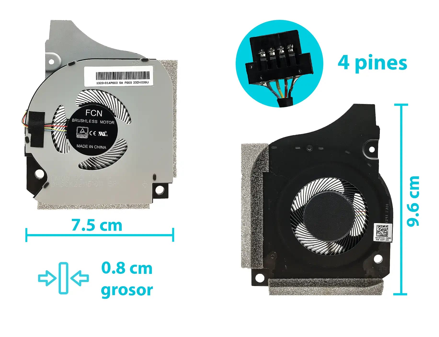 COOLER DELL G5-5590 G7-7590 G7-7790 G5 5590 G7 7590 7790 P82F Series 006KT2+0C04TH (4 LINES) — imagen 1