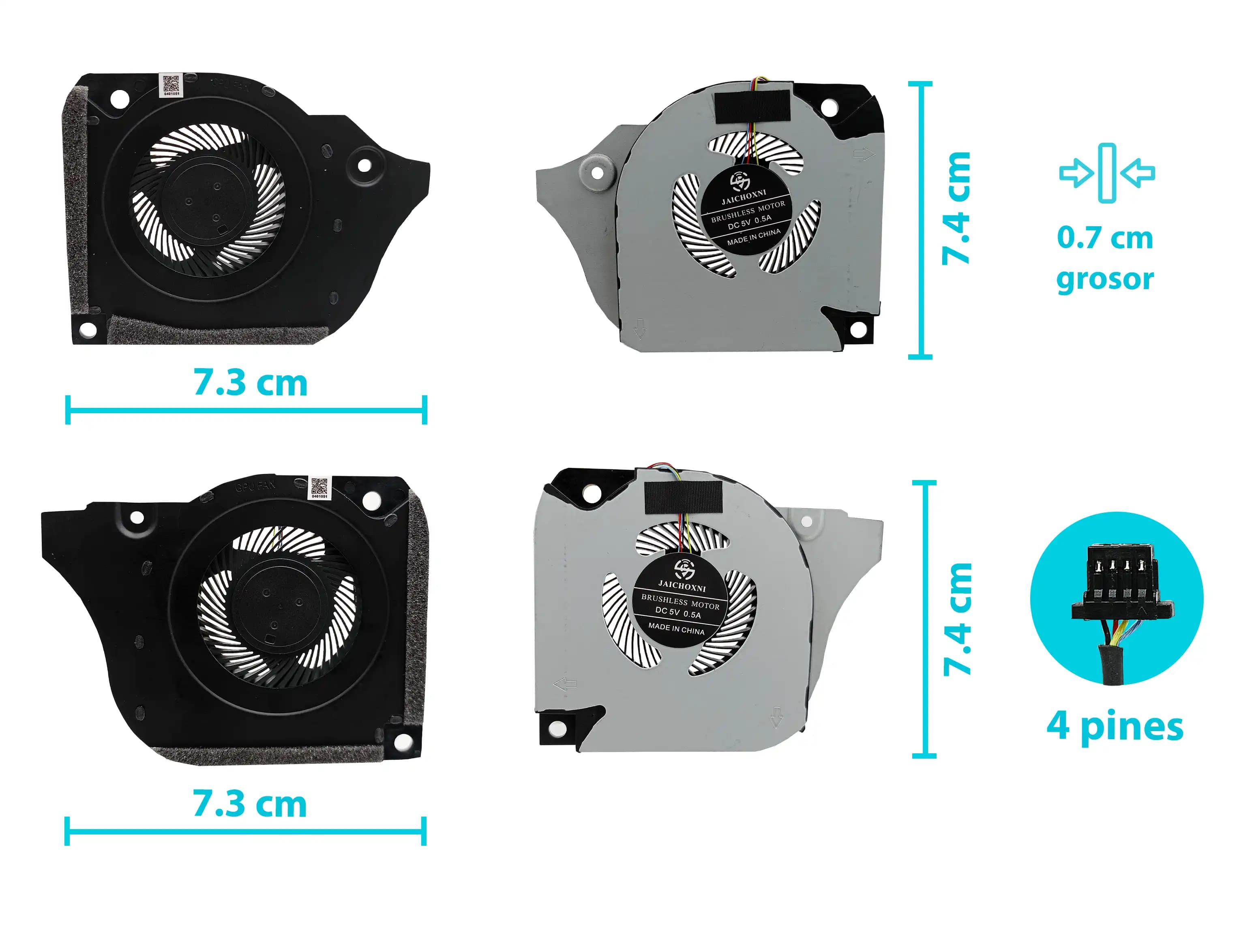 COOLER DELL G5-5590 G7-7590 G7-7790 G5 5590 G7 7590 7790 P82F SERIES 006KT2+0C04TH DFSCK221151811 FL1J DFSCK221000 51821 IZQUIERDO Y DERECHO (4 LINES) — imagen 1