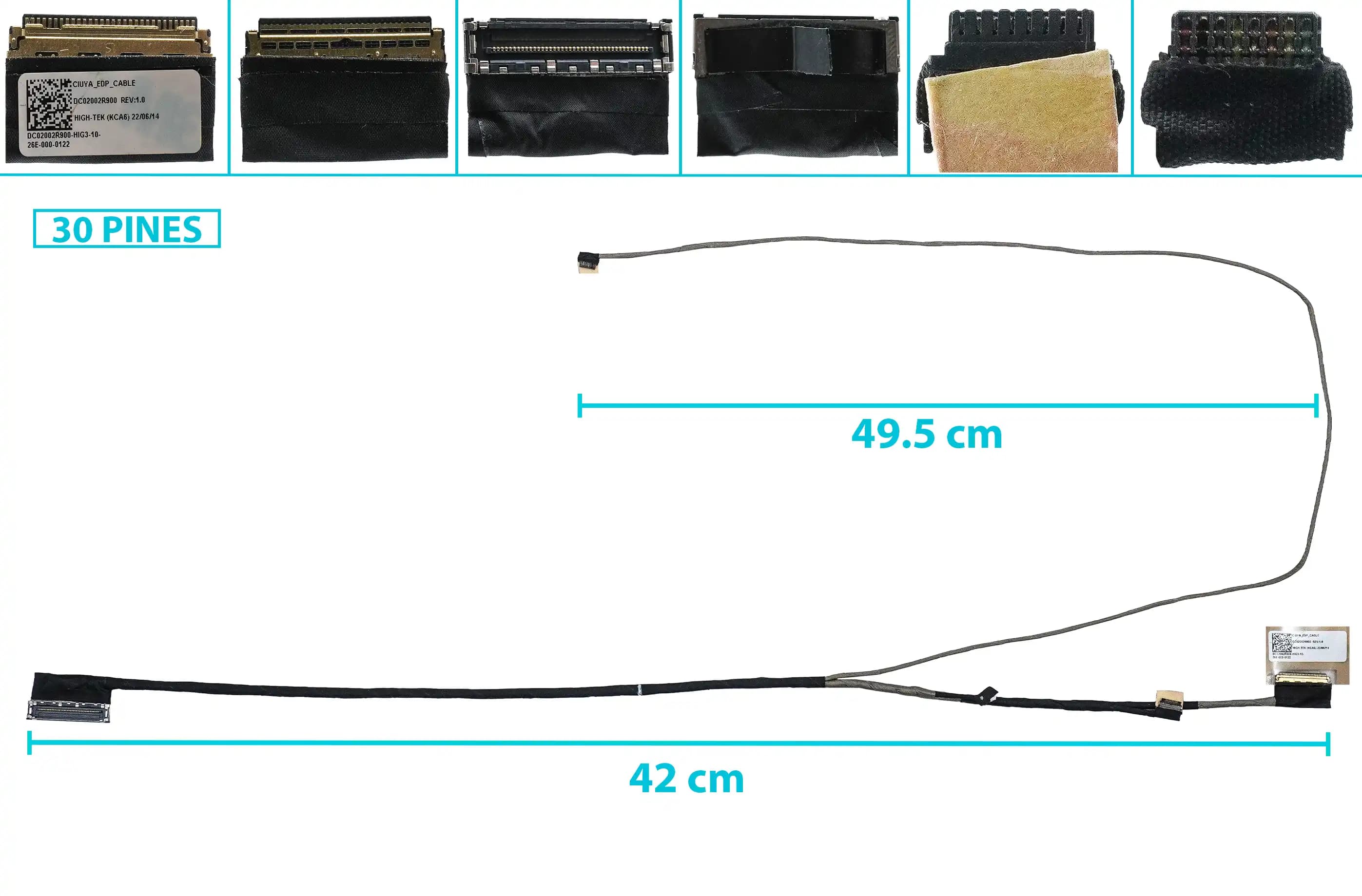 FLEX DE VIDEO LENOVO YOGA 520 520-14 FLEX 5-1470 DC02002R900 5C10N67449 30 PINES — imagen 1
