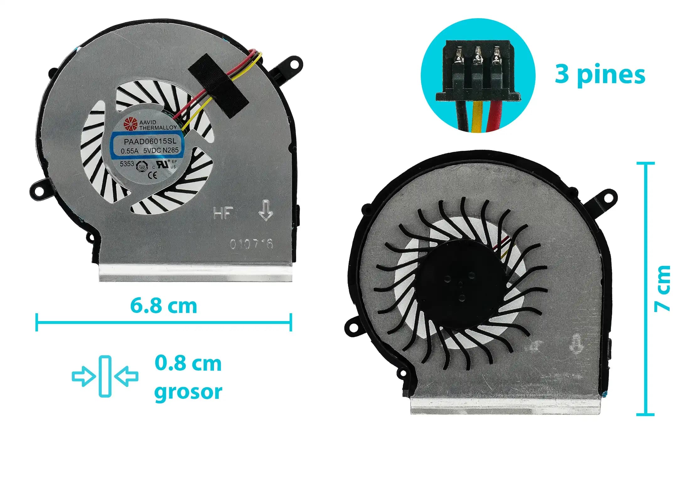 COOLER MSI GE62 MS-16J1 MS-16J20 MS-16J4 GPU (3 LINES) — imagen 1