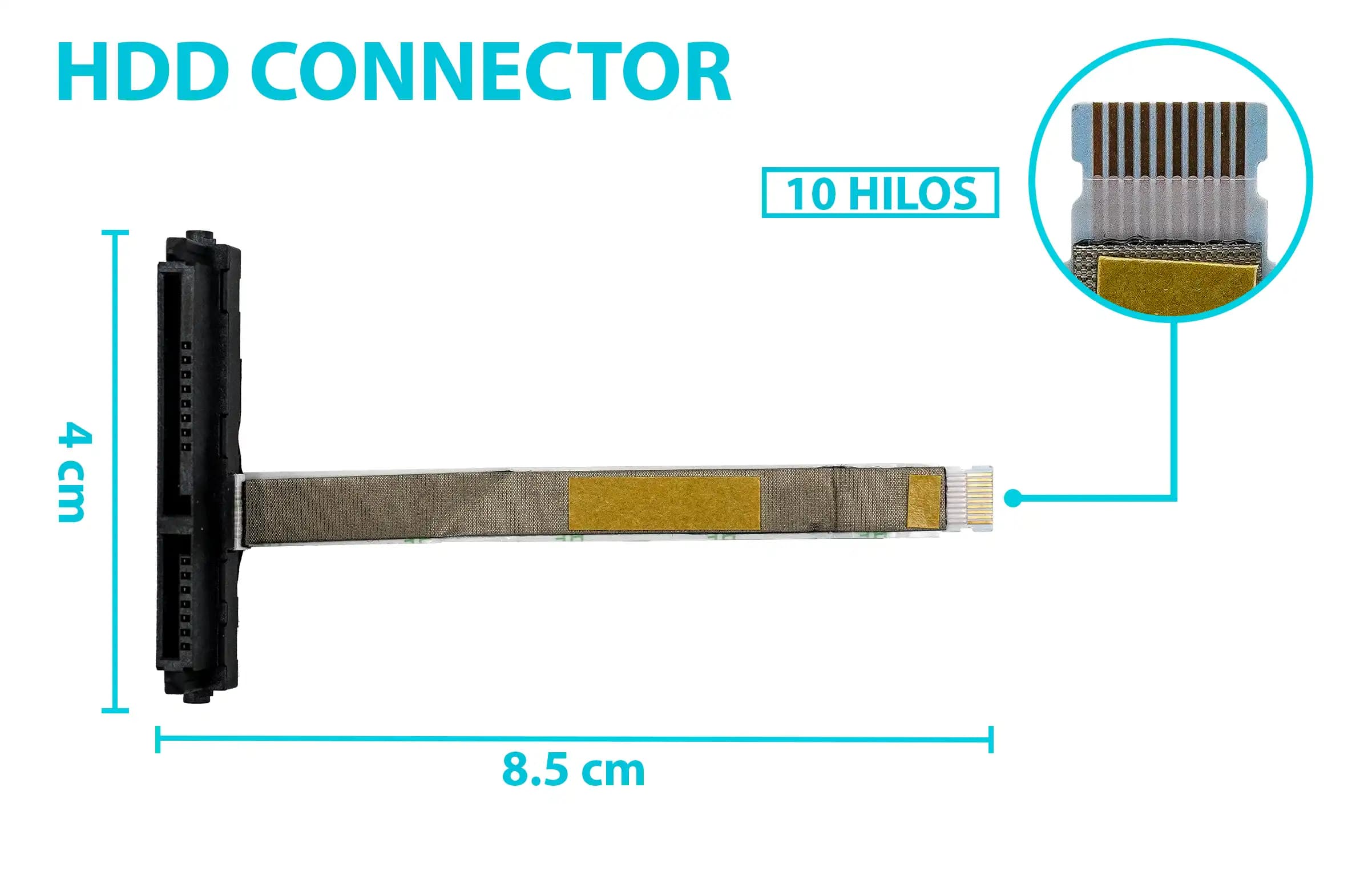 HARD DRIVE HDD CONNECTOR LENOVO IDEAPAD 15ARE05 15IIL05 15ALC0515ARE05 15ITL05(2020) NBX0001S200 GS557 — imagen 1
