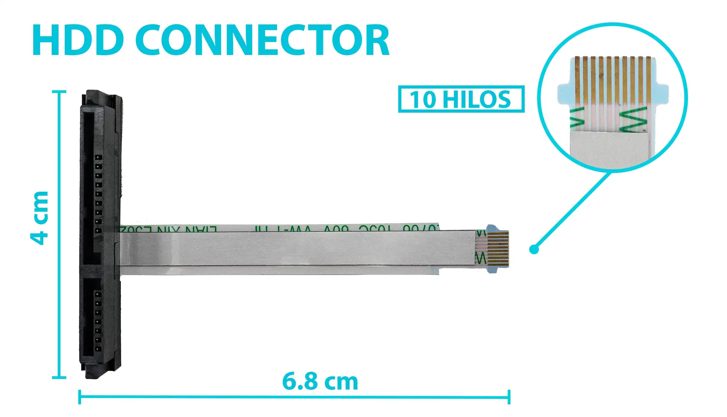 HARD DRIVE HDD CONNECTOR LENOVO LEGION Y520 R720 R520 R720-15 DY520-HDD-FFC NBX0001KF00 — imagen 1