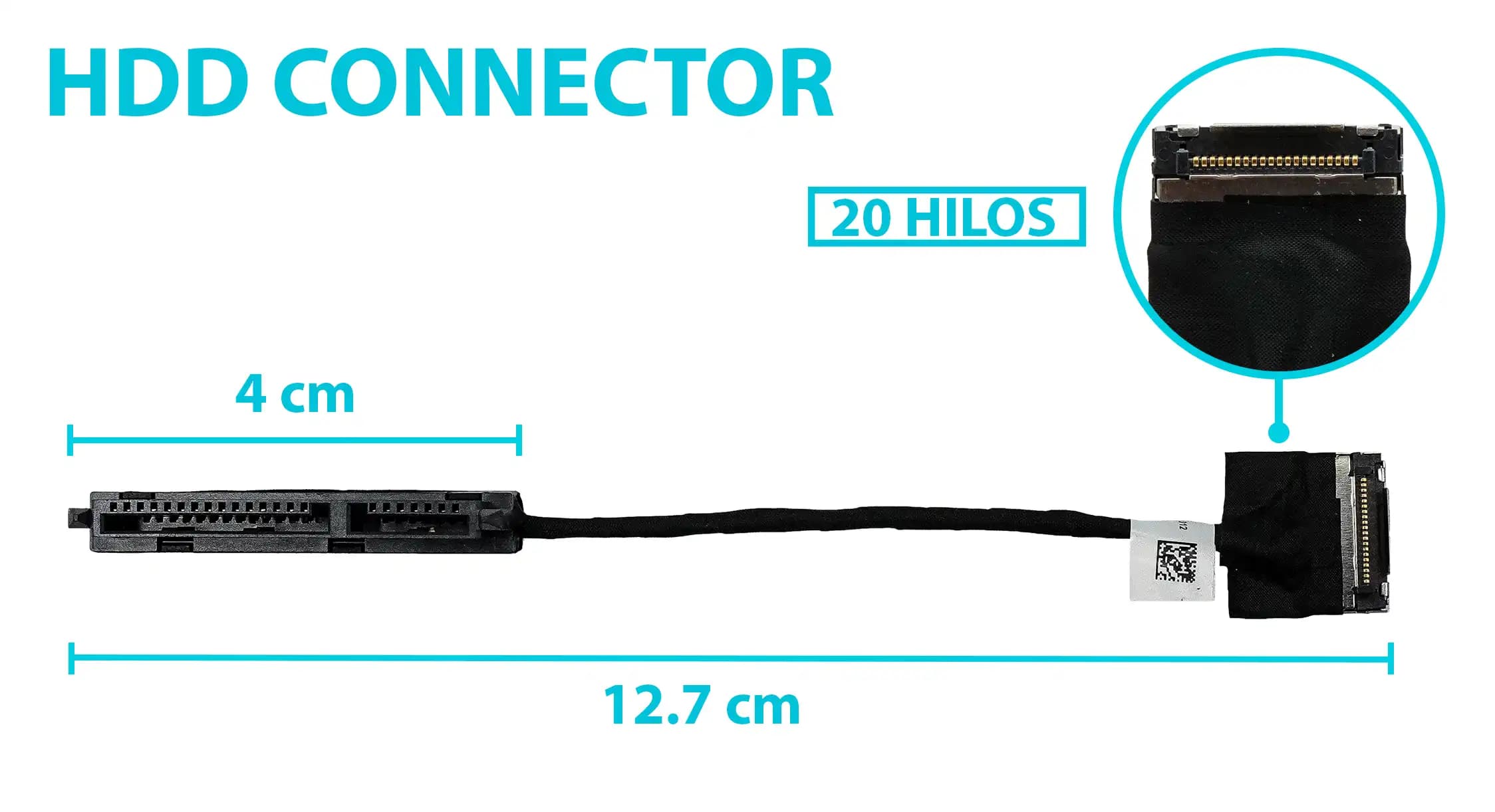 HARD DRIVE HDD CONNECTOR ACER LXPDD0ZAJHD012 ASPIRE 3 A315-21-91CJ ASPIRE 3 A315-21-23LG DD0ZAJHD012 — imagen 1
