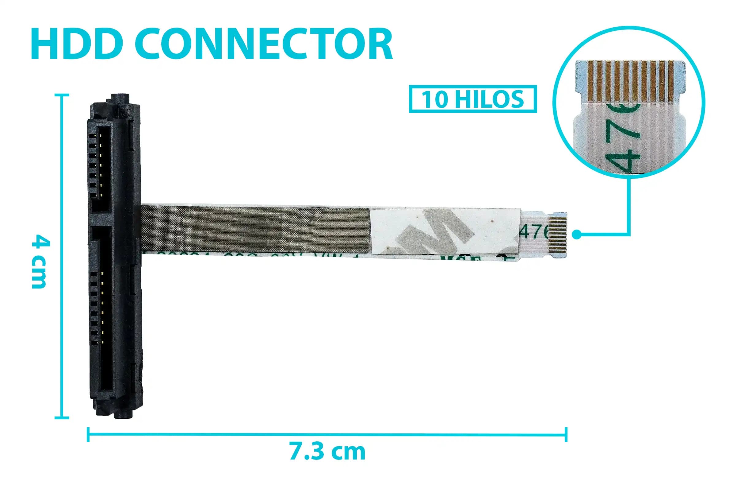 HARD DRIVE HDD CONNECTOR LENOVO LEGION Y7000 Y7000P Y530 Y530-15 Y540 Y545 Y740 FY710 NBX0001PG10 — imagen 1