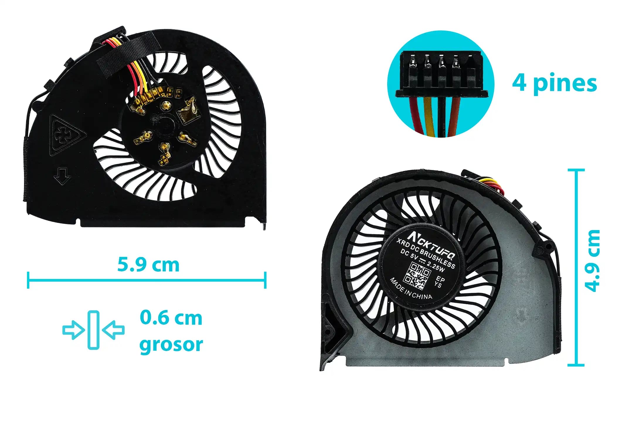 COOLER LENOVO T450S T440S 04X0445 04X1850 — imagen 1