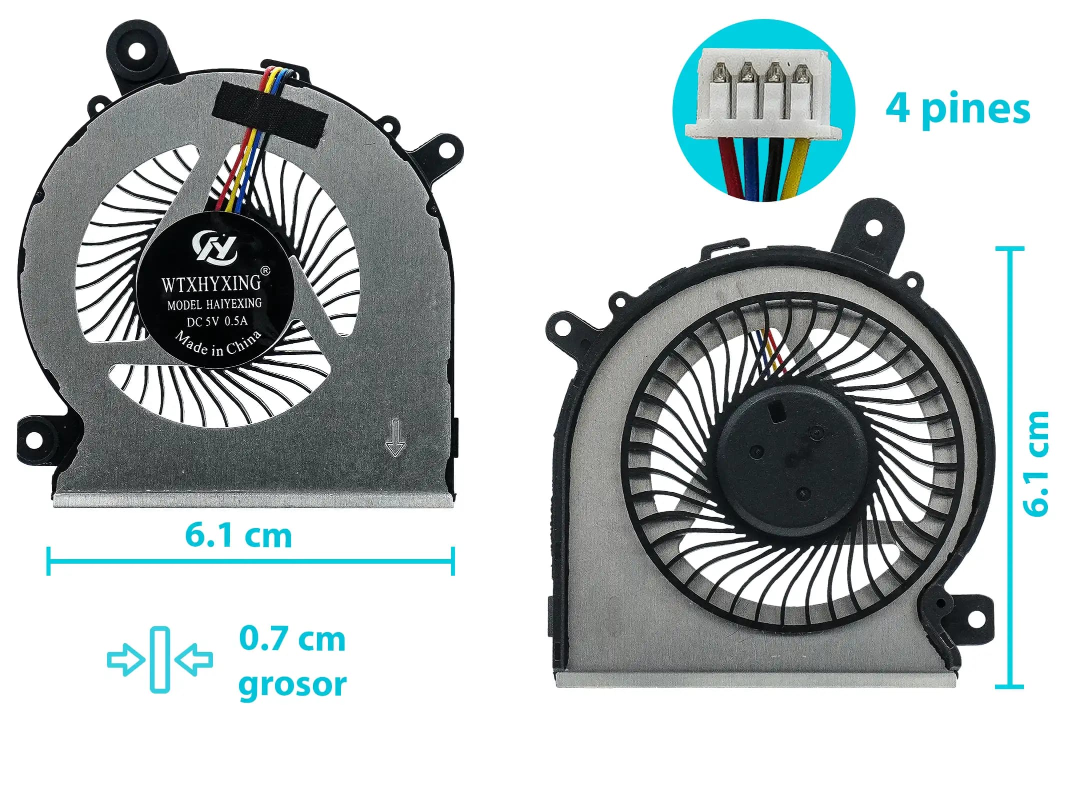 COOLER MSI GPU GF66 GL66 MS-1581 (4 LINES) — imagen 1
