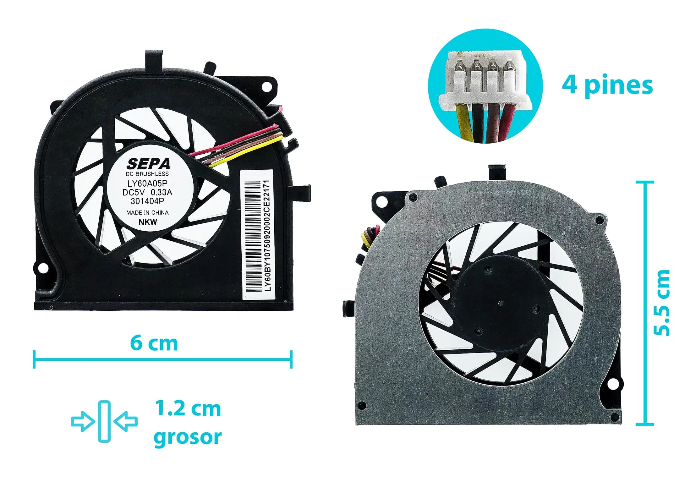 COOLER TOSHIBA SATELITE P845 P845T P845T-S4305 (4 LINES) — imagen 1