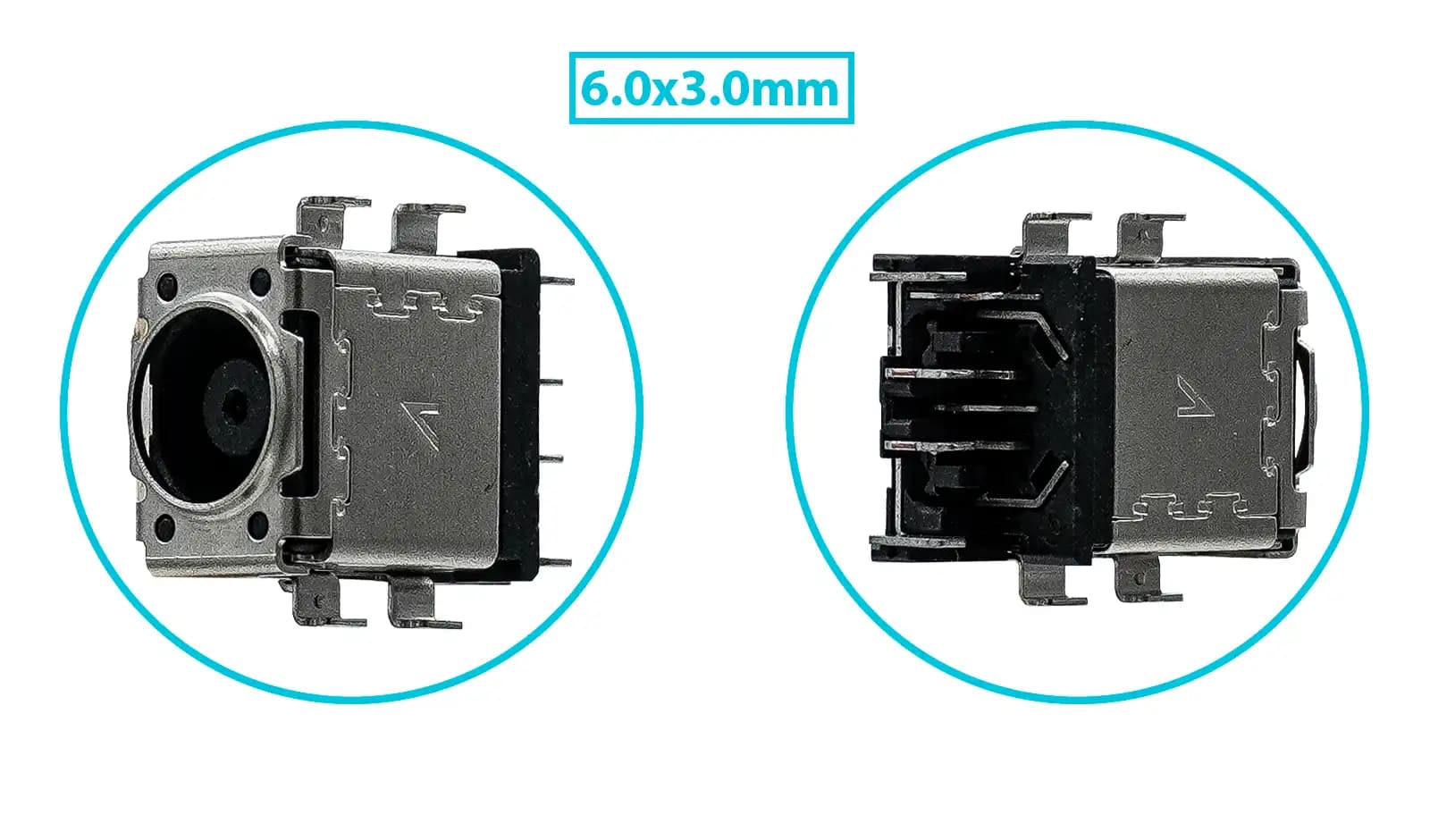 PIN DE CARGA DC JACK ASUS ROG STRIX SCAR GL703GS GL703GM G731 G731GW 6.0x3.0mm SIN CABLE — imagen 1