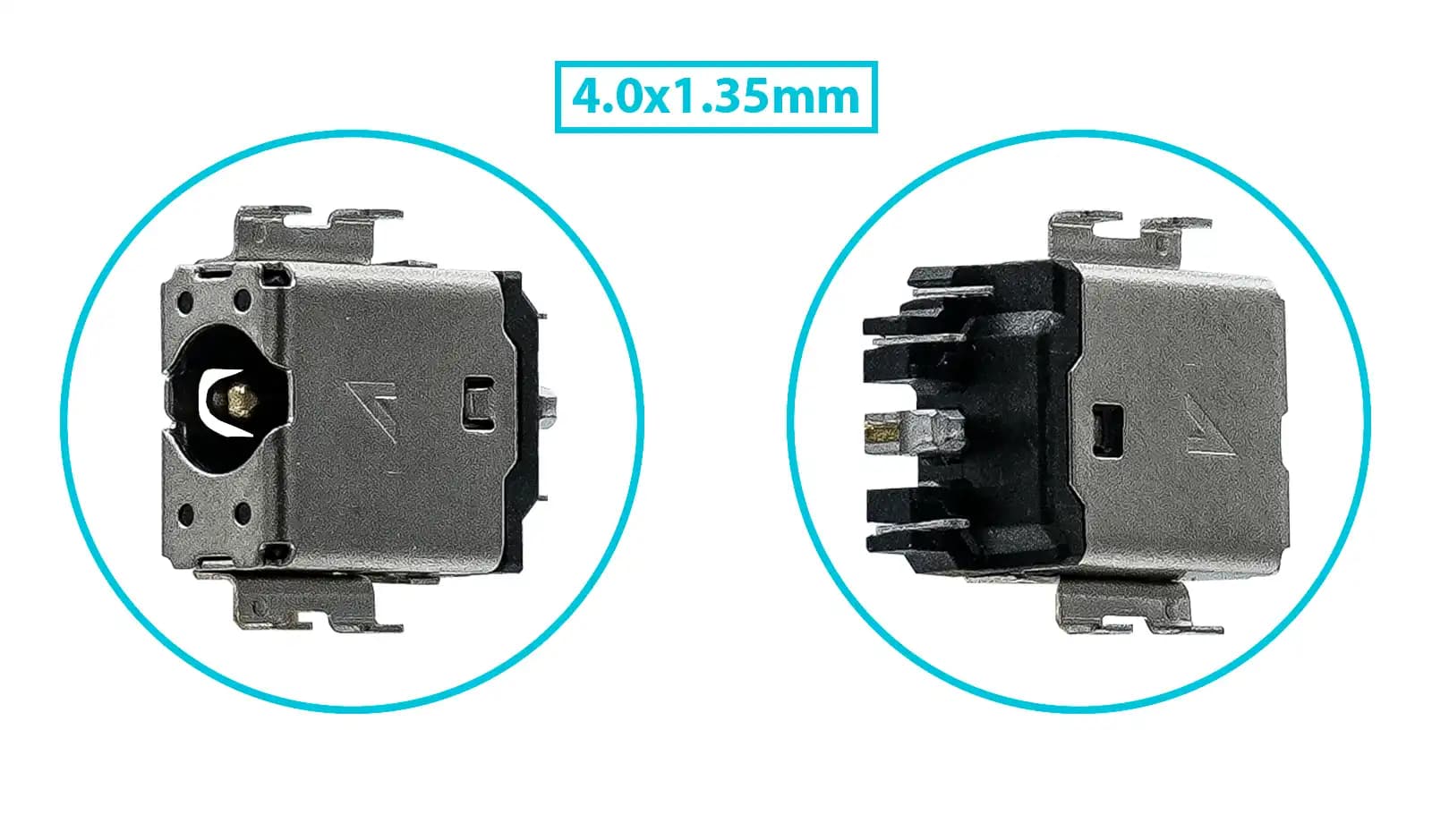 PIN DE CARGA DC JACK ASUS TP401N TP401CA E410M S406U 4.0x1.35mm SIN CABLE — imagen 1