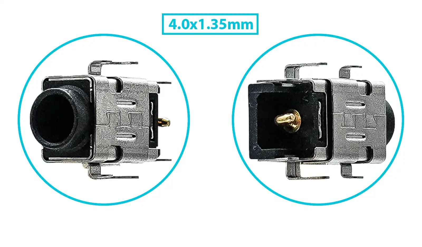 PIN DE CARGA DC JACK ASUS ZENBOOK UX305 UX305CA UX305UA UX305LA UX305FA 4.0x1.35mm SIN CABLE — imagen 1