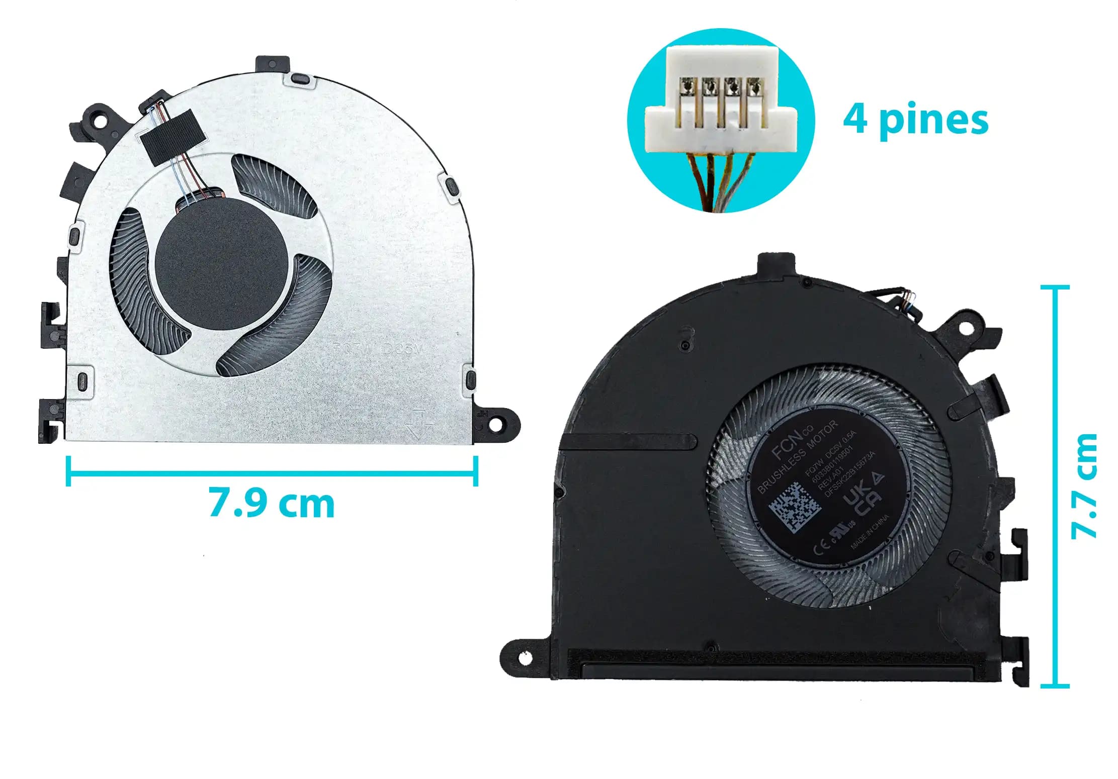 COOLER HP 14-EP 14-EM 240 G10 245 G10 TPN-I141 TPN-I142 (4 LINES) — imagen 1