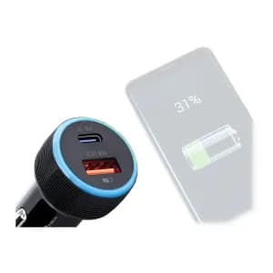 CAR CHARGER ARGOM FORCE C1 38W PD TYPE-C - USB BLACK — imagen 3