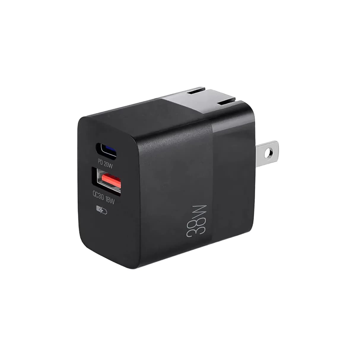 CARGADOR DE PARED ARGOM 38W PRO PD TYPE-C USB ARG-AC-0122BK BLACK — imagen 3