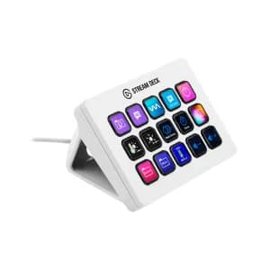 STREAM DECK LCD CORSAIR 15 TECLAS CUBIERTAS DE FLUJO MK2 WHITE — imagen 1