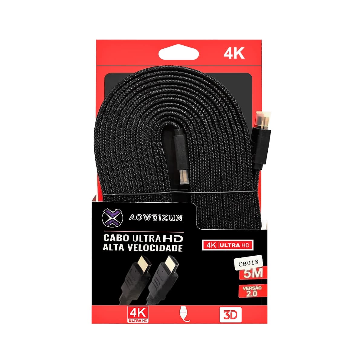 CABLE INT. HDMI 5.0MT 4K — imagen 4
